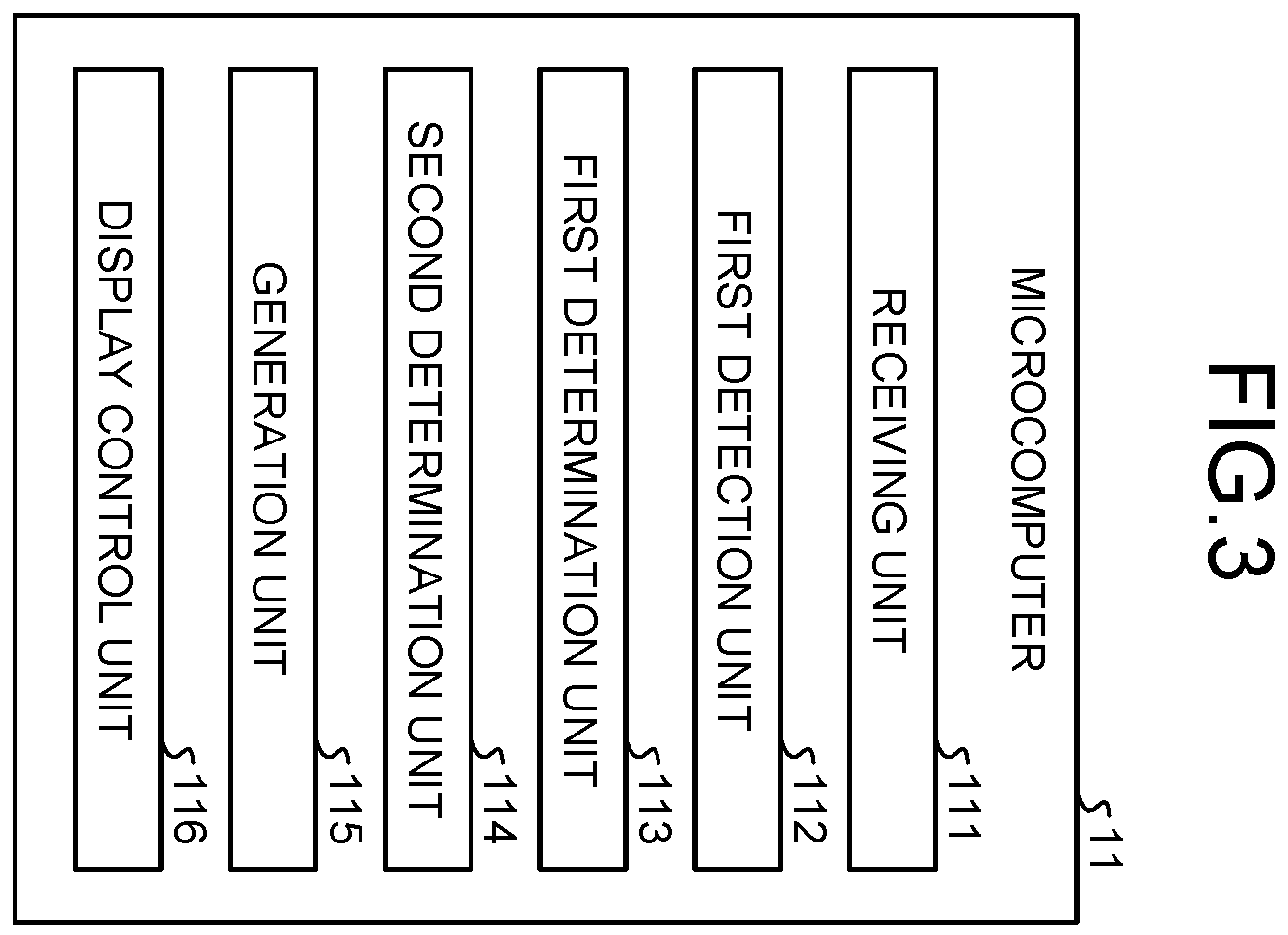Patent US12403833 Figure 3 – Vehicle display control device and display control method for processing an image based on a number of lanes detected