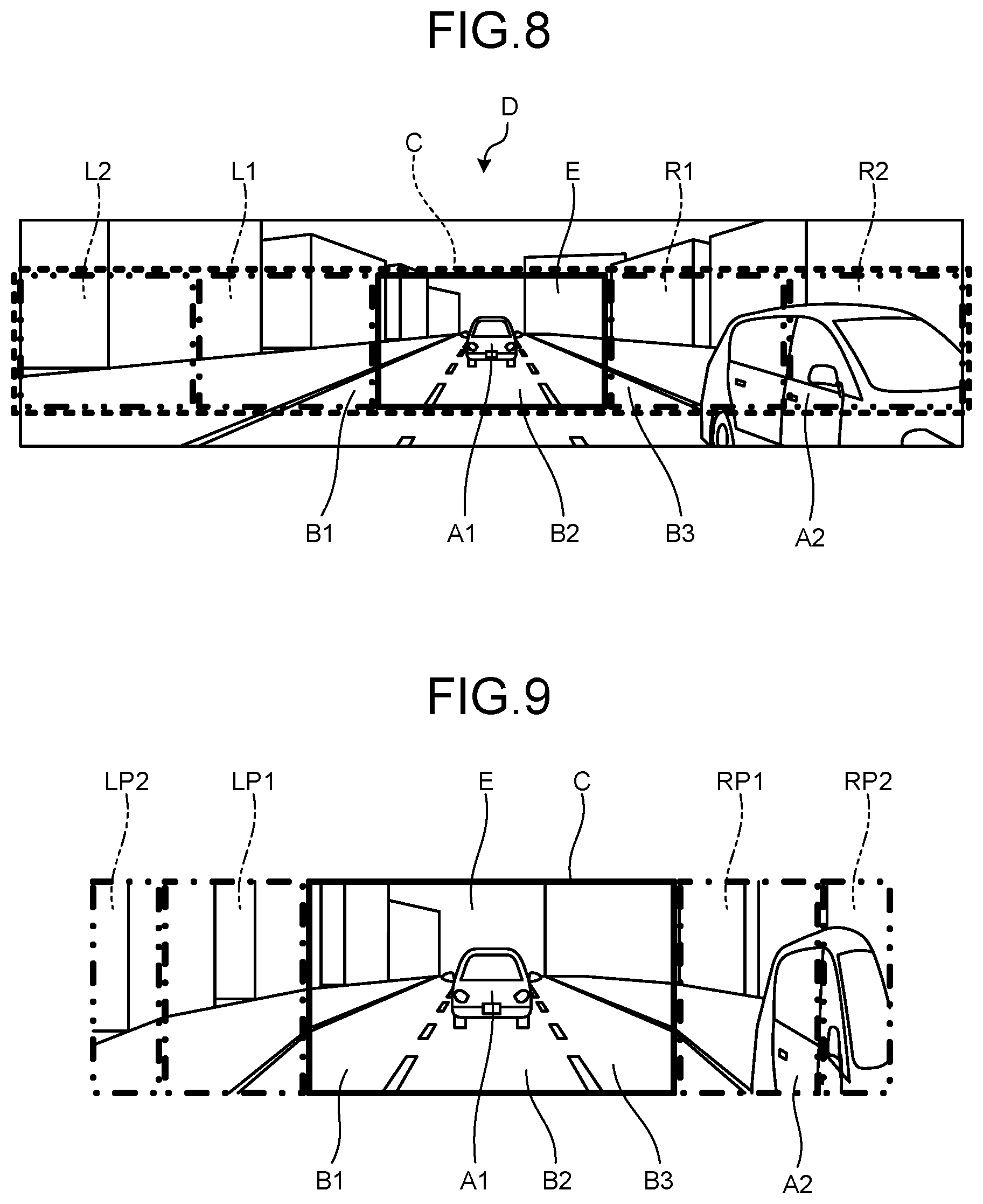 Patent US12403833 Figure 6 – Vehicle display control device and display control method for processing an image based on a number of lanes detected