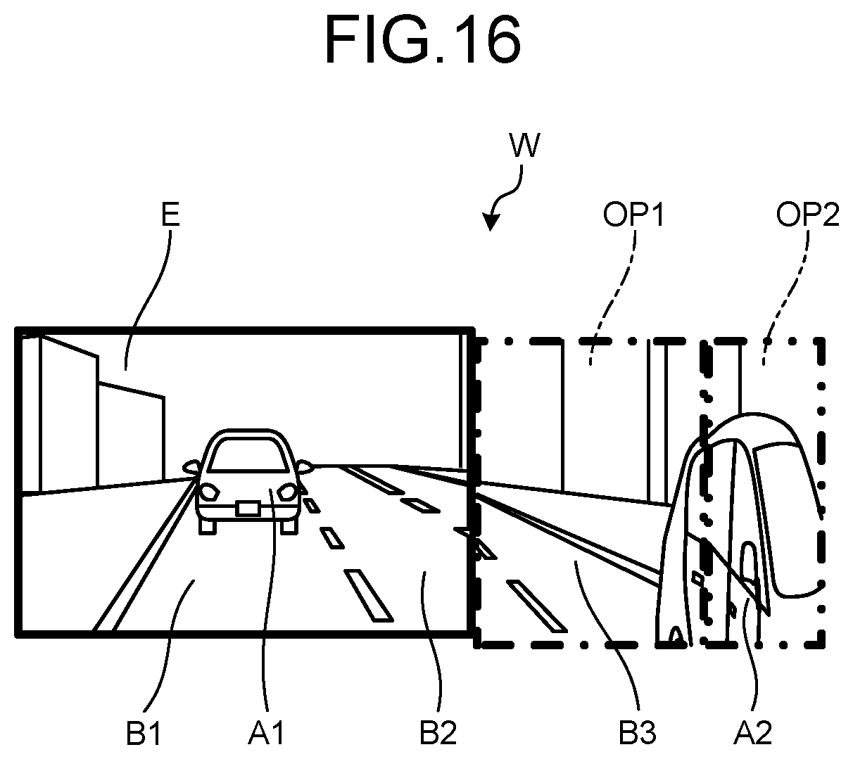 Patent US12403833 Figure 11 – Vehicle display control device and display control method for processing an image based on a number of lanes detected