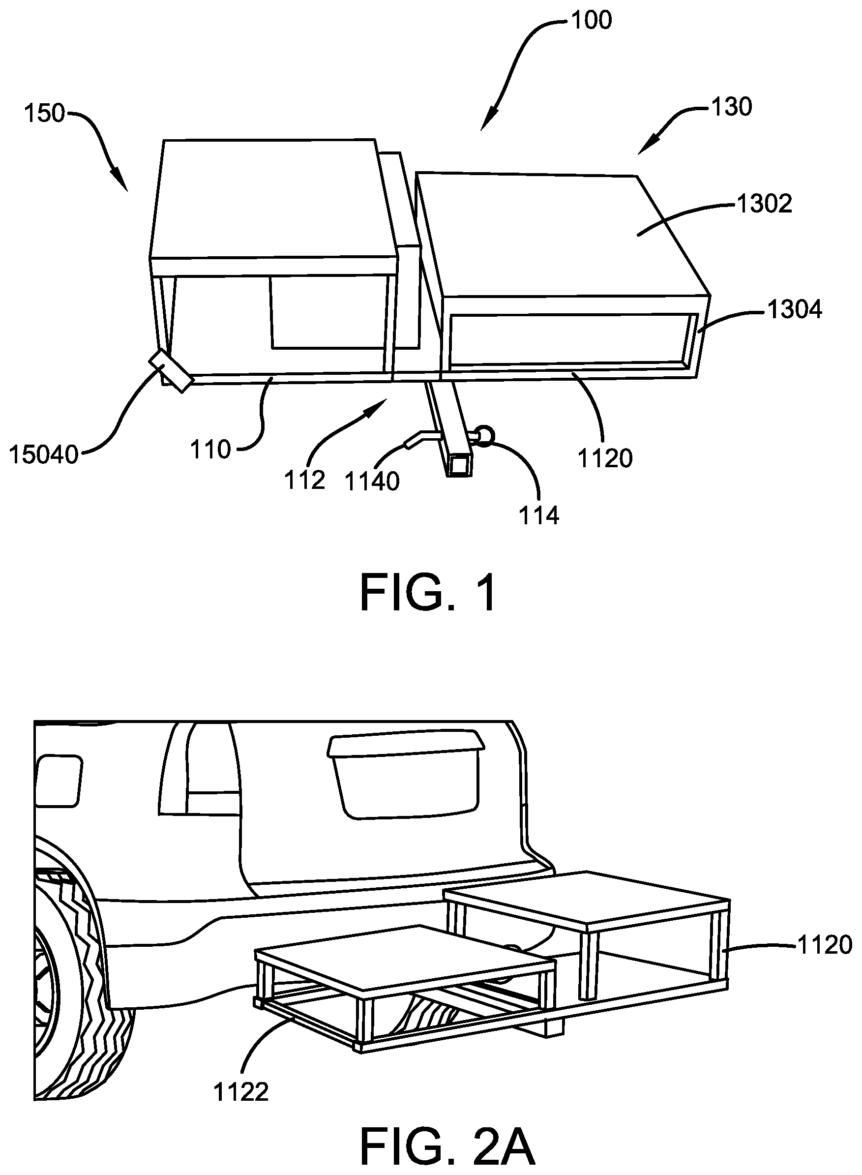 Patent US12403835 Figure 1 – Vehicle accessibility ramp