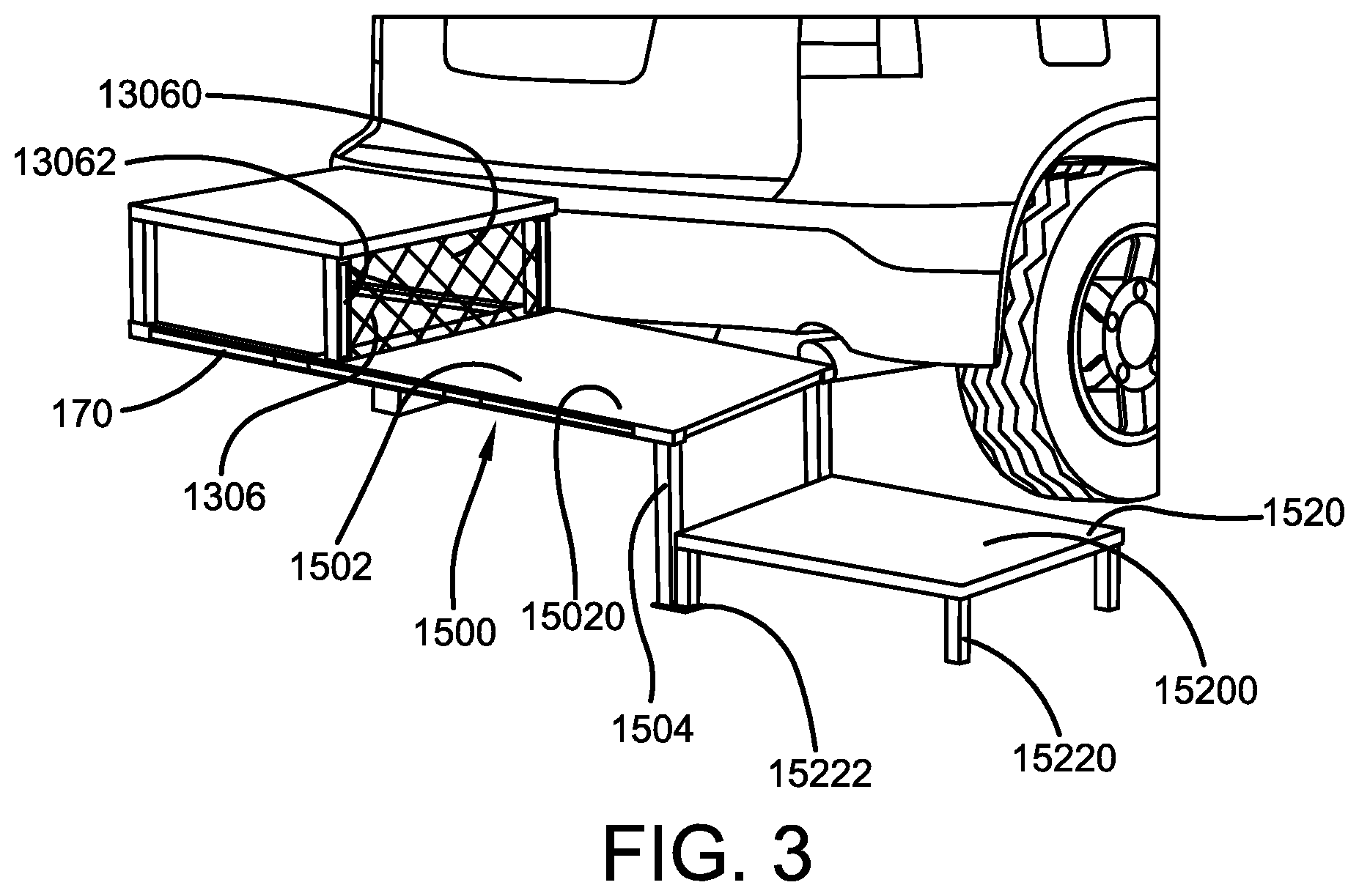 Patent US12403835 Figure 3 – Vehicle accessibility ramp