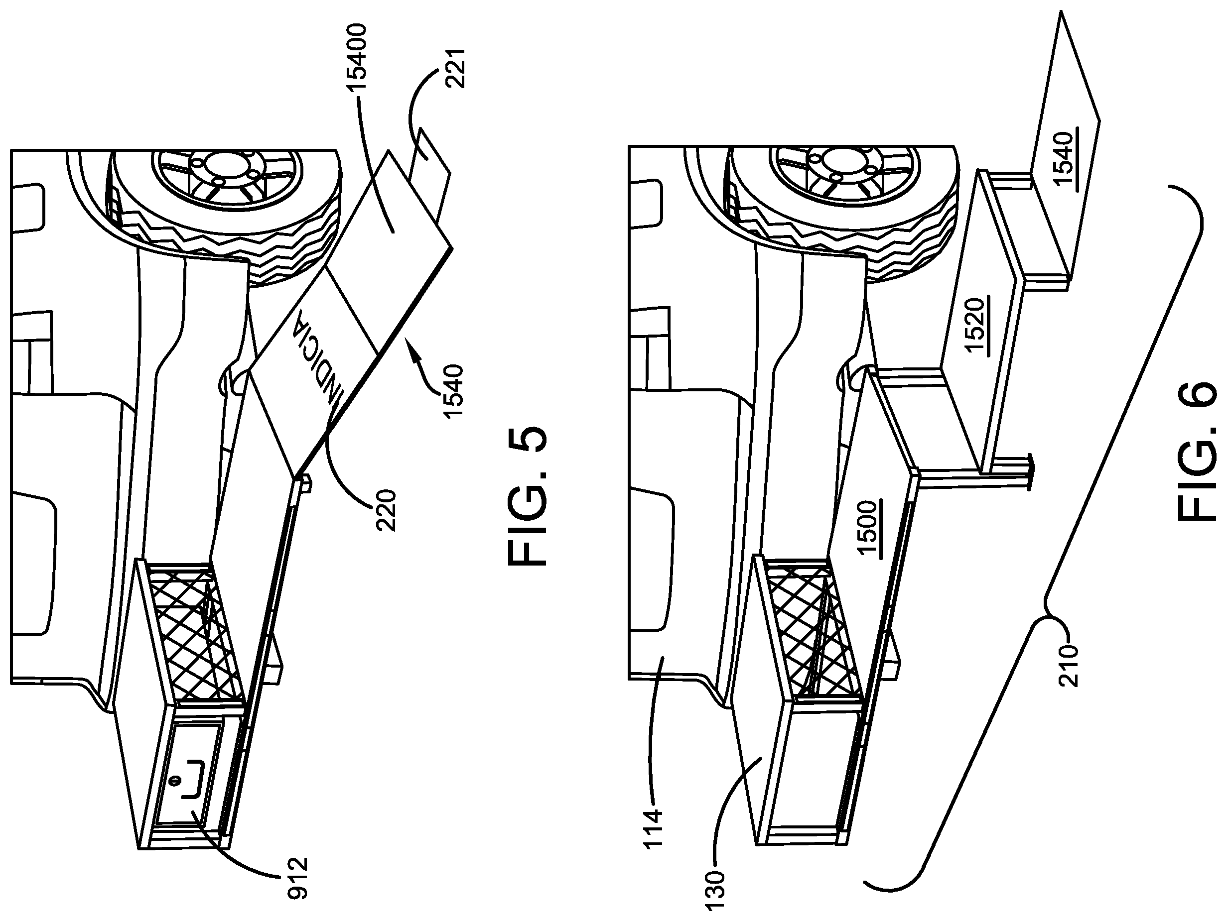 Patent US12403835 Figure 5 – Vehicle accessibility ramp