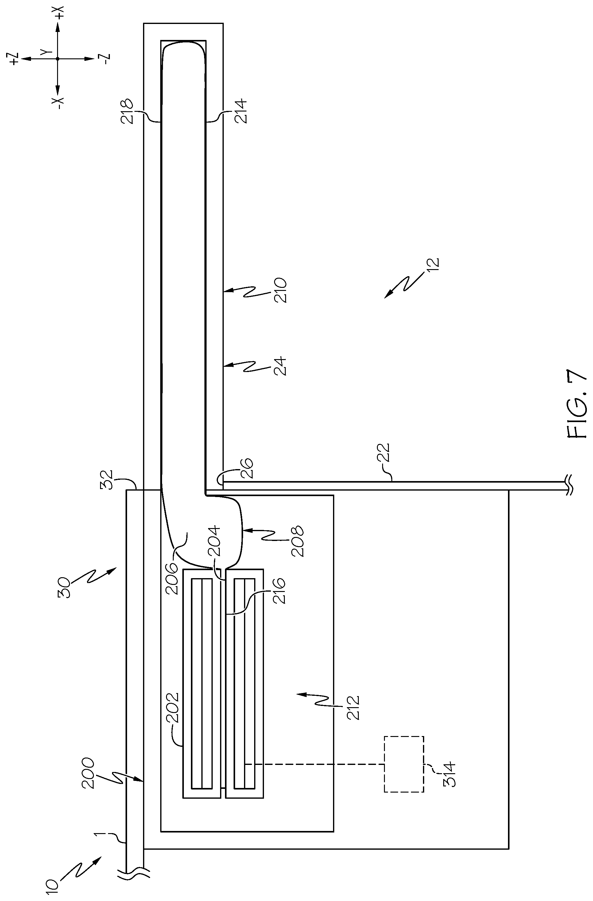 Patent US12403836 Figure 6 – Storage compartment assemblies having artificial muscles and methods of operating storage compartment assemblies