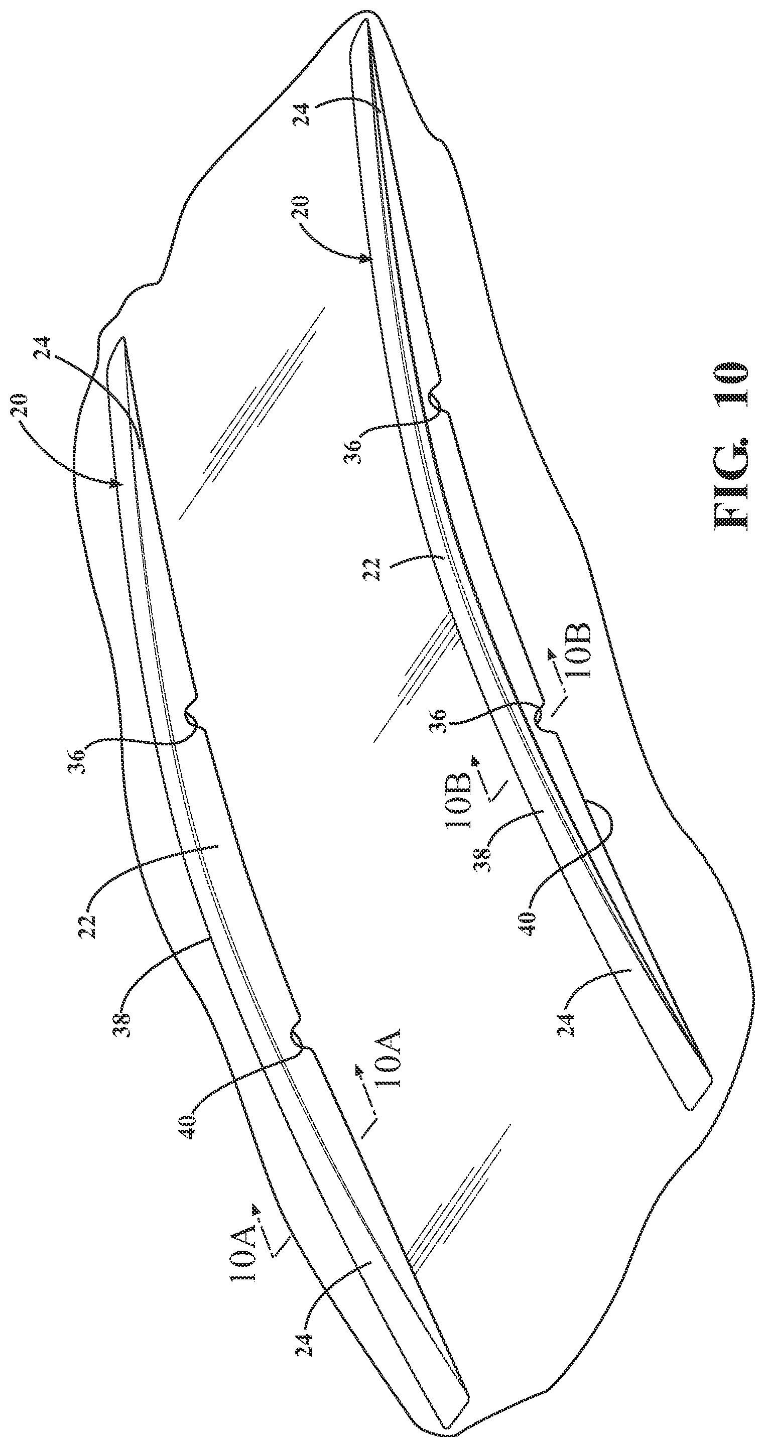Patent US12403839 Figure 4 – Method of forming a one-piece vehicle roof rail