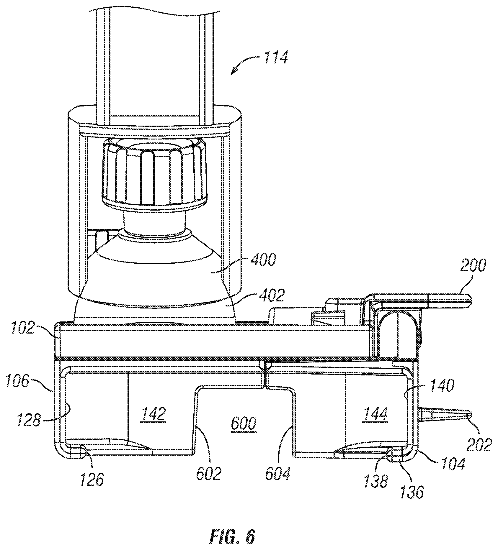 Patent US12403844 Figure 7 – Windshield phone mount with extension arm bumper