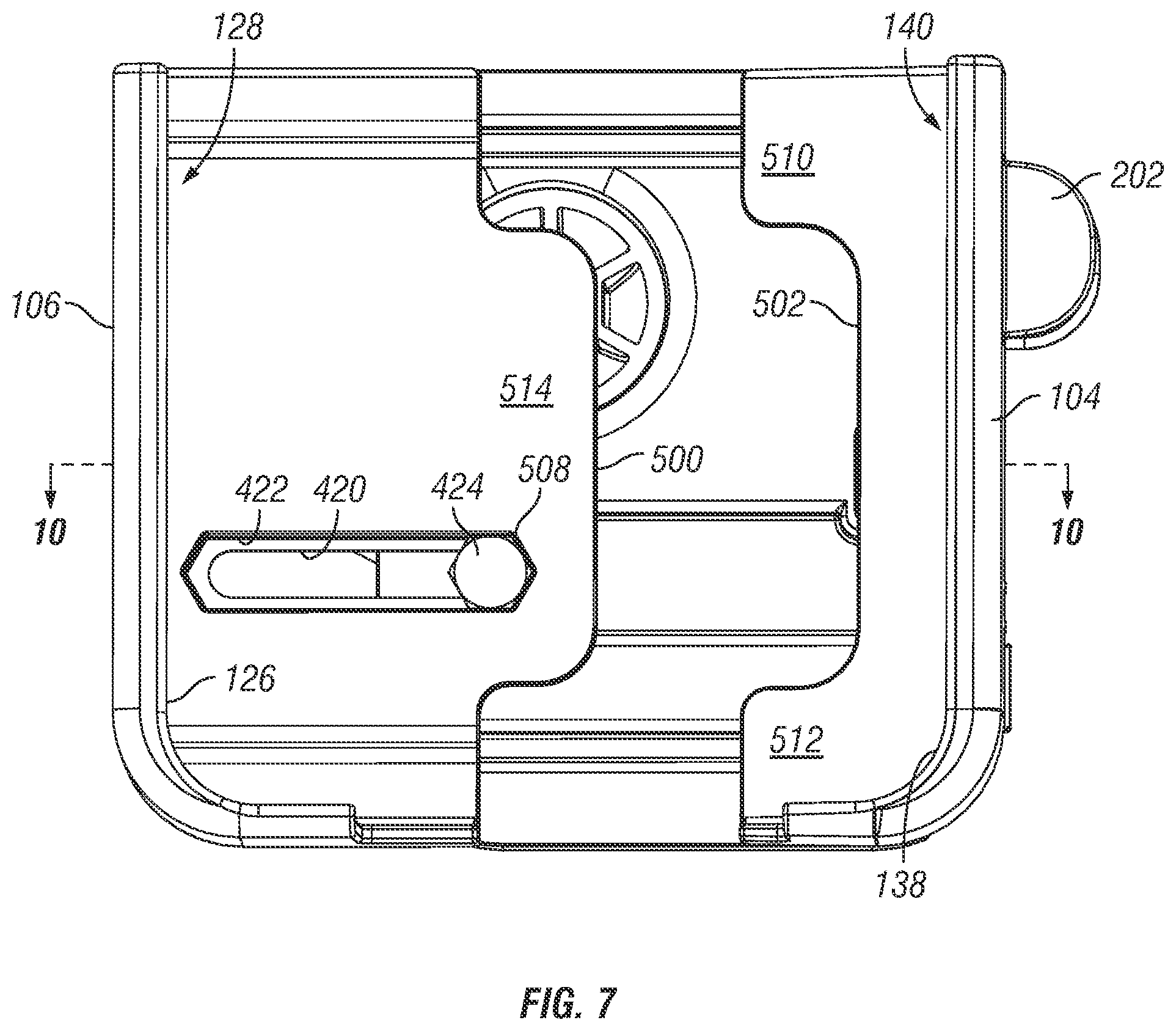 Patent US12403844 Figure 8 – Windshield phone mount with extension arm bumper