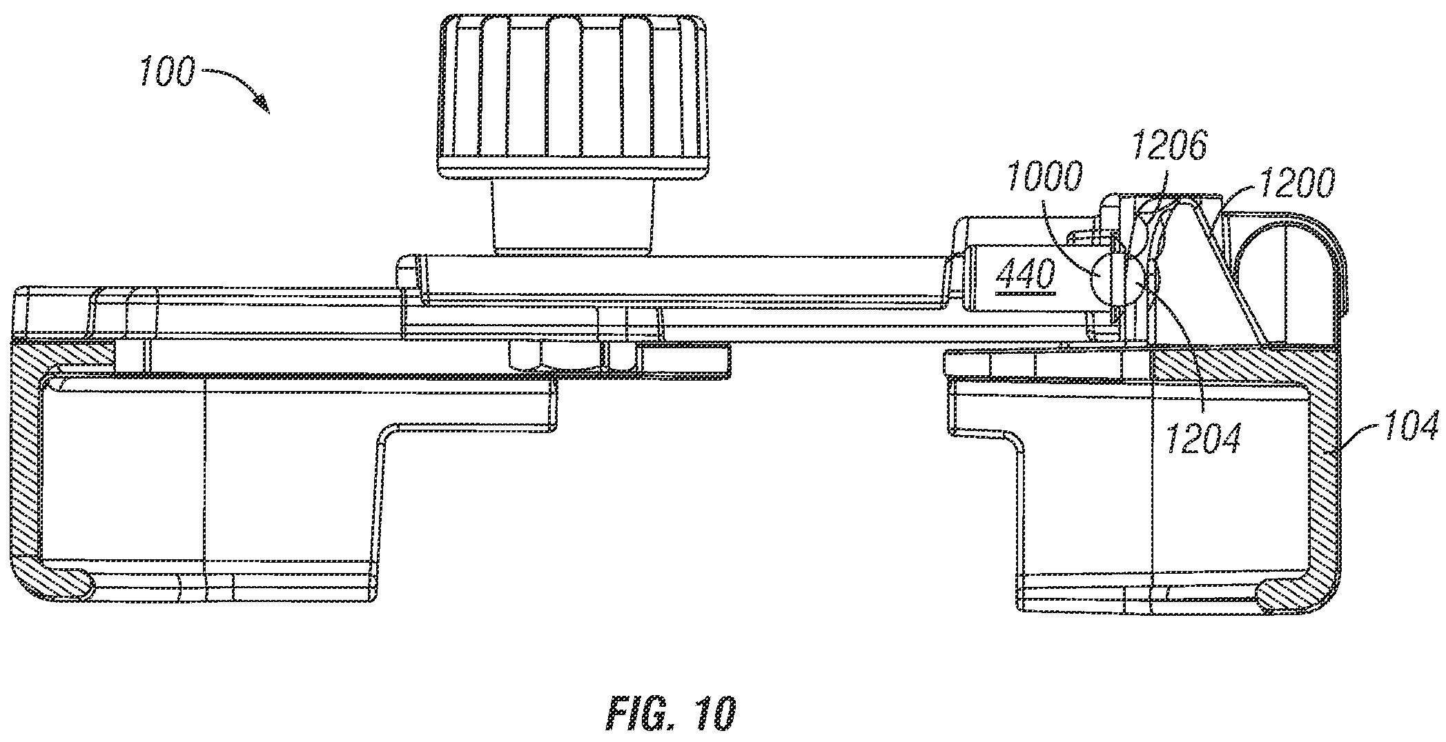 Patent US12403844 Figure 11 – Windshield phone mount with extension arm bumper