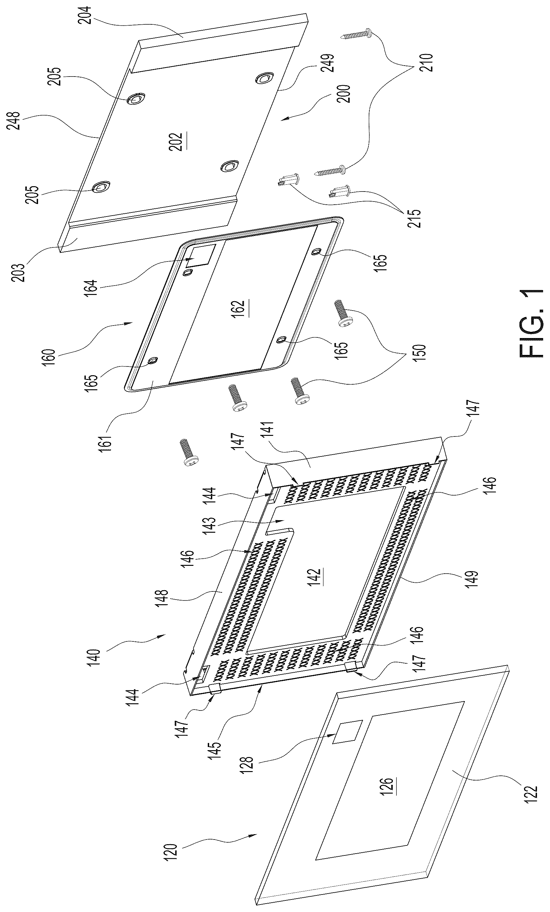 Patent US12403848 Figure 1 – License plate holder