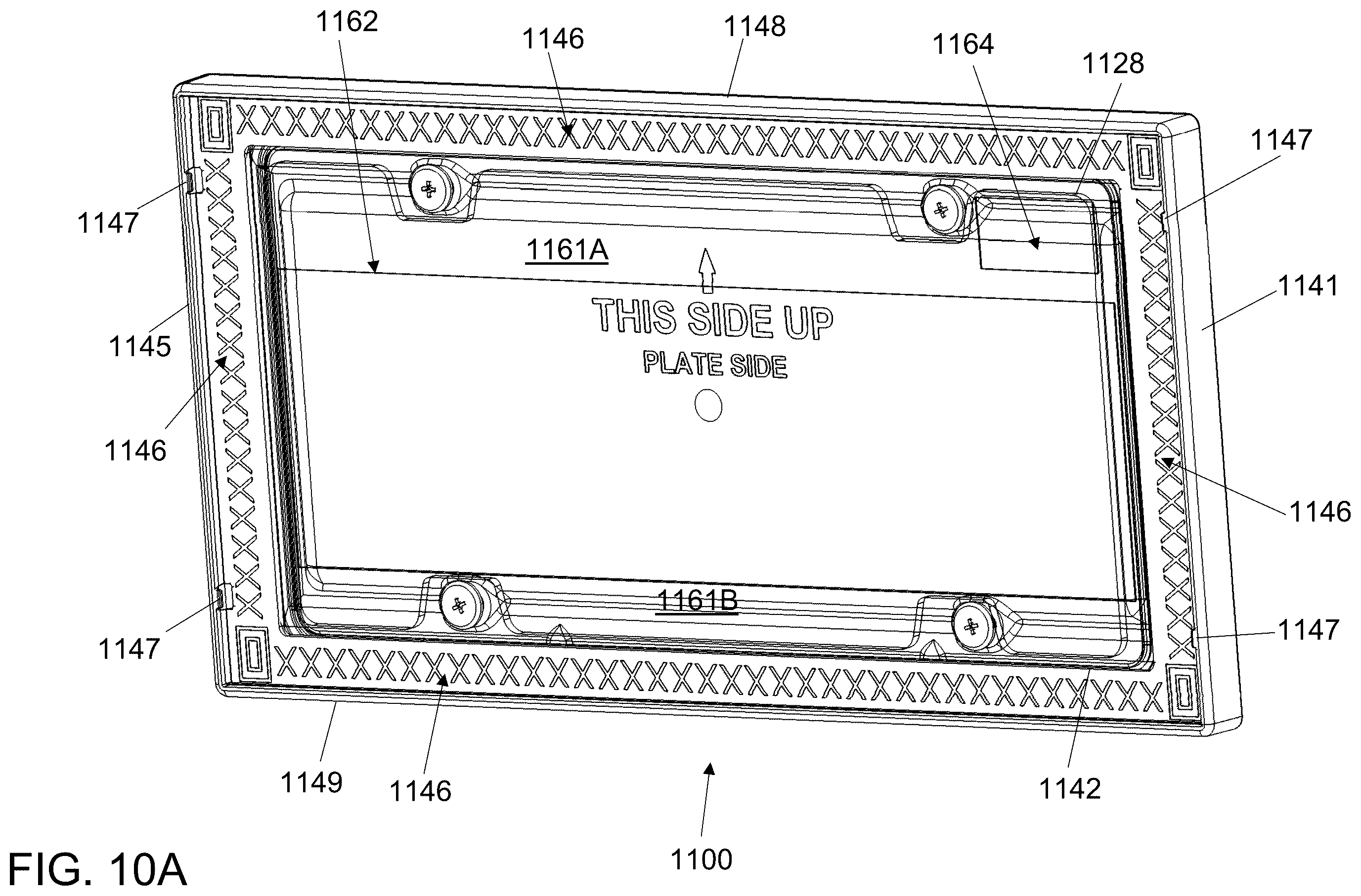 Patent US12403848 Figure 12 – License plate holder