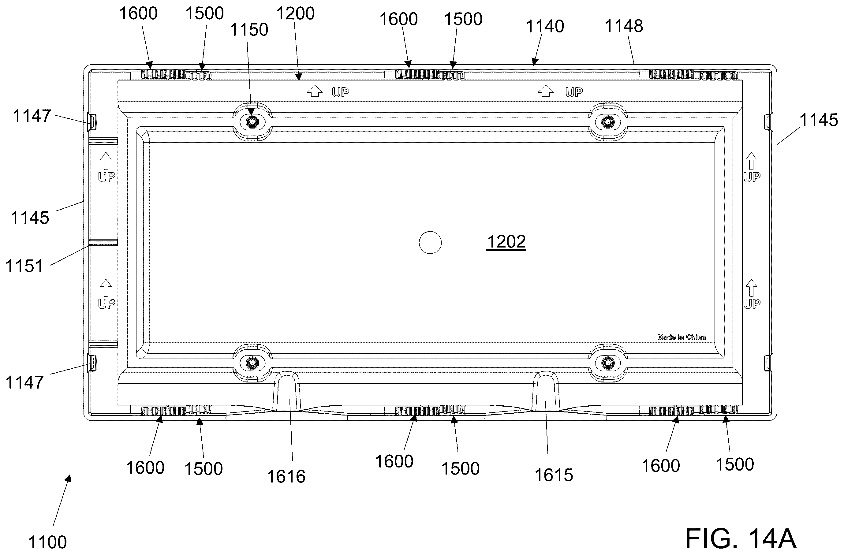 Patent US12403848 Figure 16 – License plate holder
