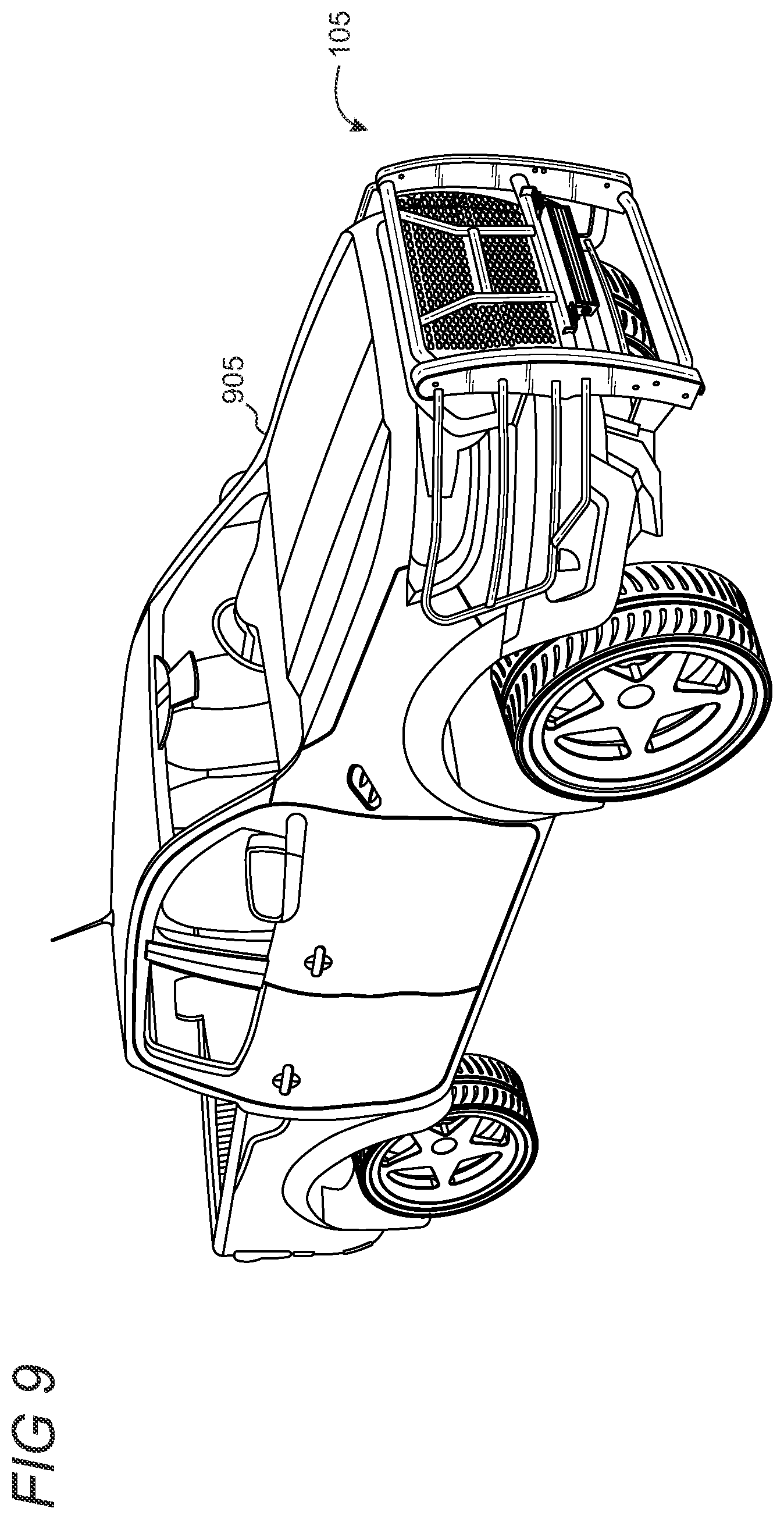 Patent US12403855 Figure 9 – Modular rugged grille guard
