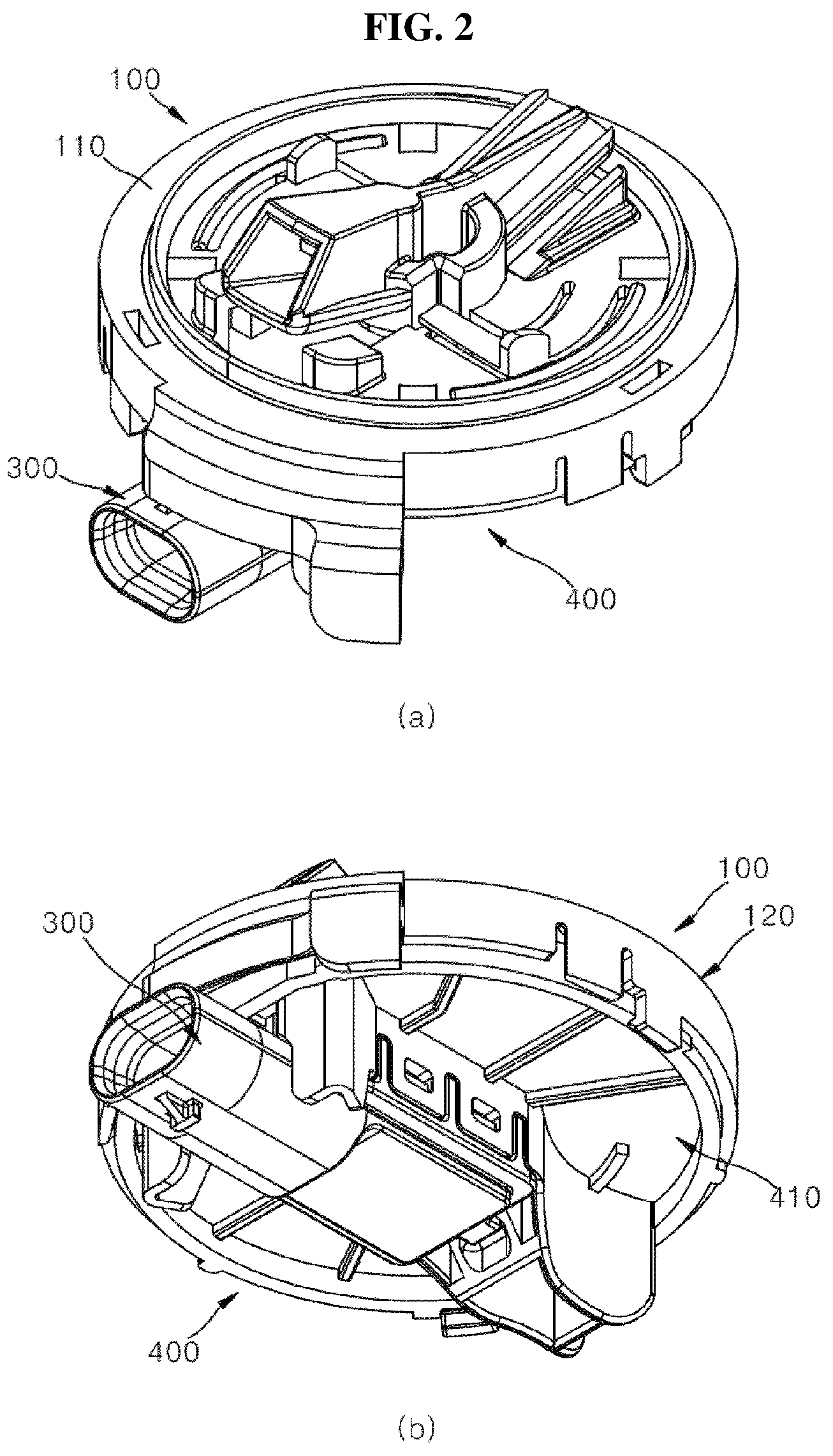 Patent US12403856 Figure 2 – Fixing device for installing pressure-type airbag sensor