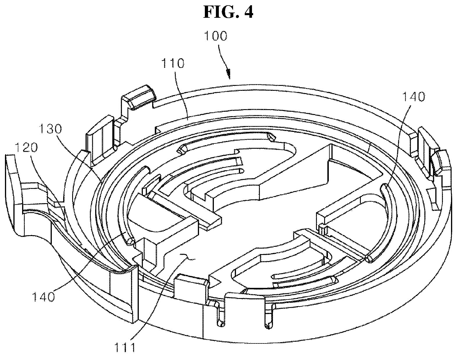 Patent US12403856 Figure 4 – Fixing device for installing pressure-type airbag sensor