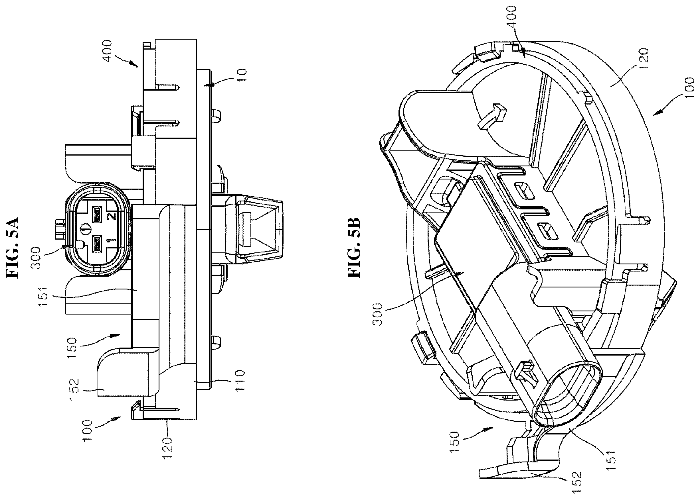 Patent US12403856 Figure 5 – Fixing device for installing pressure-type airbag sensor