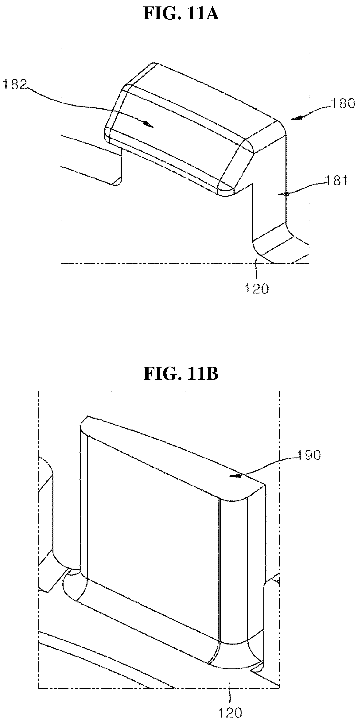 Patent US12403856 Figure 11 – Fixing device for installing pressure-type airbag sensor