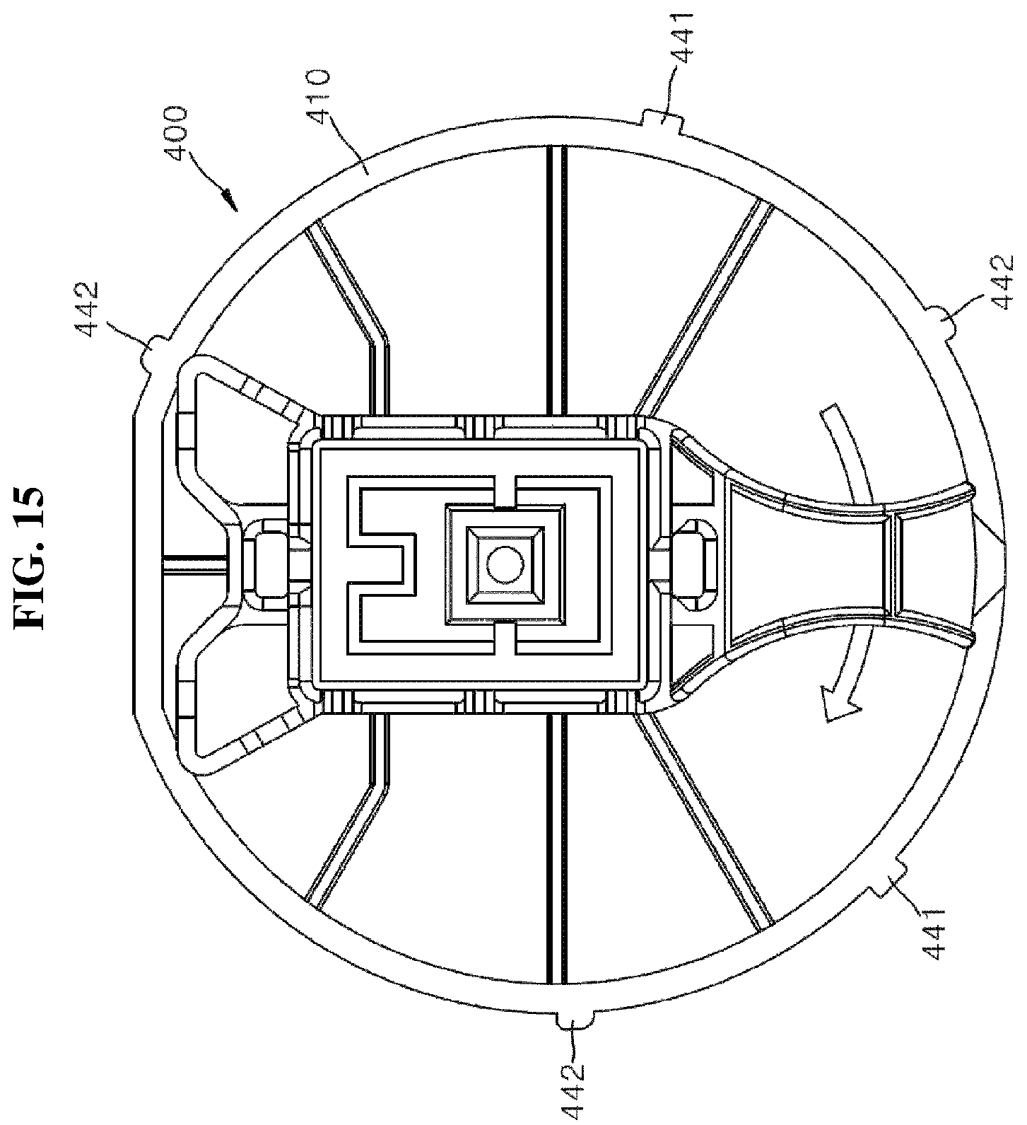 Patent US12403856 Figure 15 – Fixing device for installing pressure-type airbag sensor