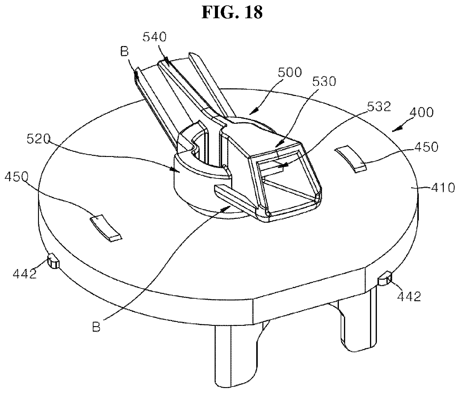 Patent US12403856 Figure 17 – Fixing device for installing pressure-type airbag sensor