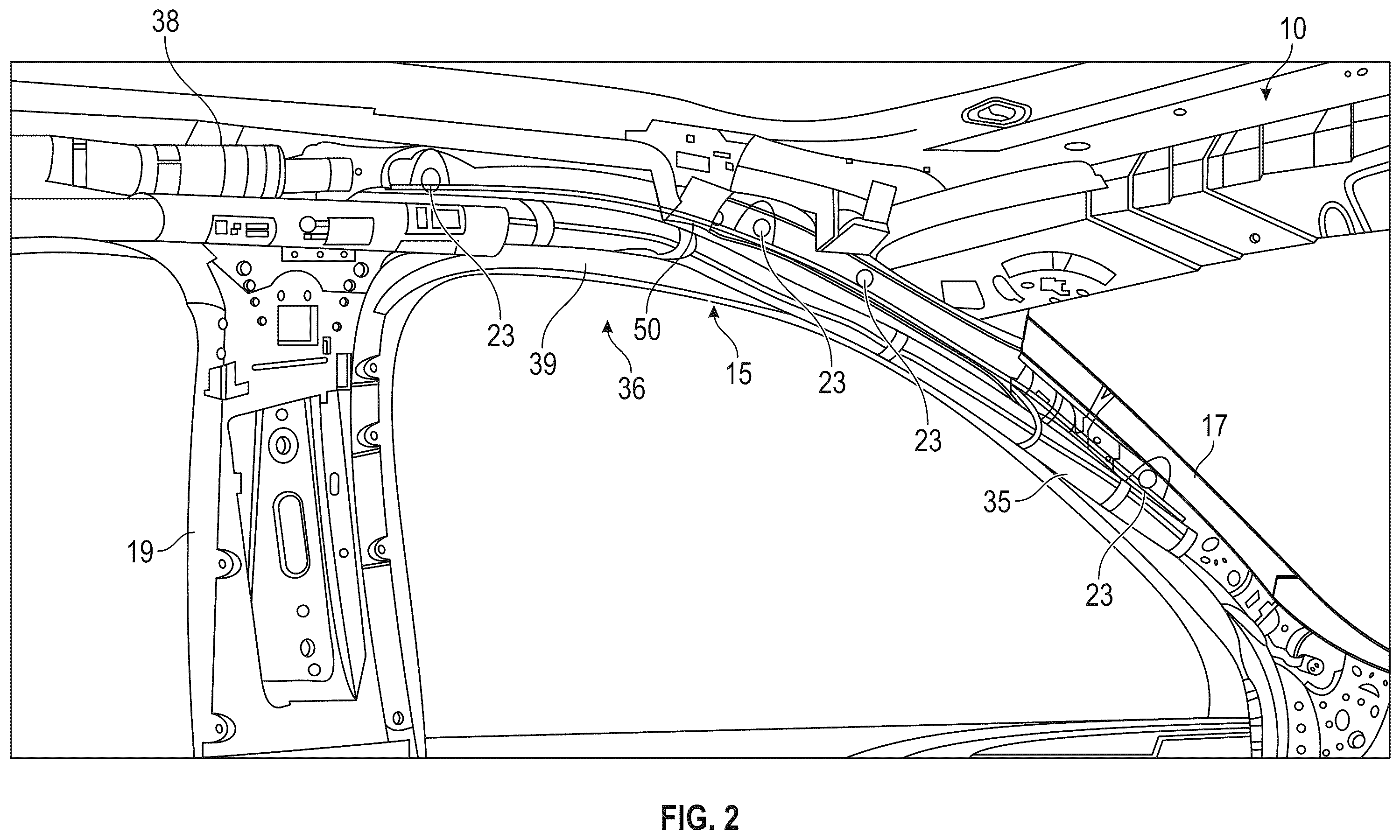 Patent US12403858 Figure 2 – Supplemental inflatable restraint installation system