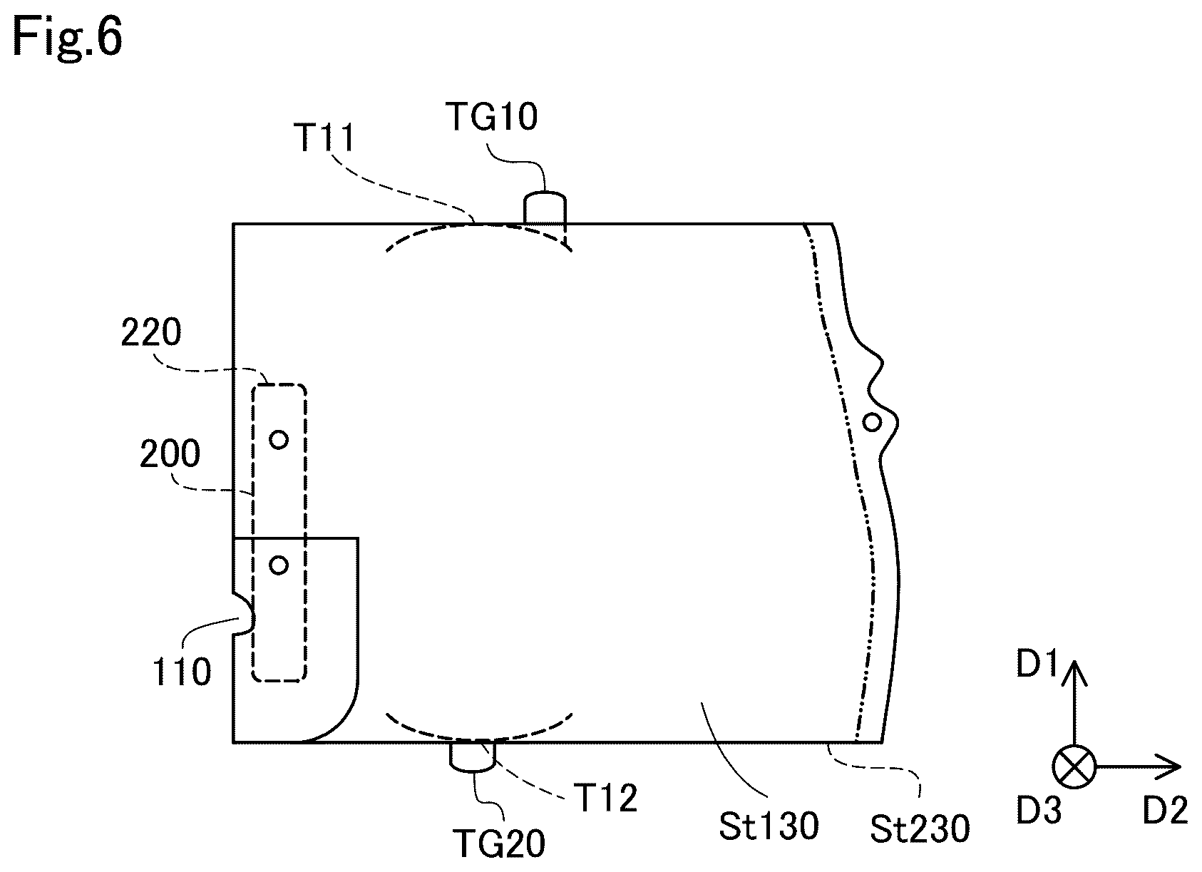 Patent US12403859 Figure 6 – Side airbag device and airbag folding method