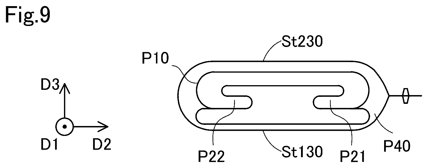 Patent US12403859 Figure 9 – Side airbag device and airbag folding method