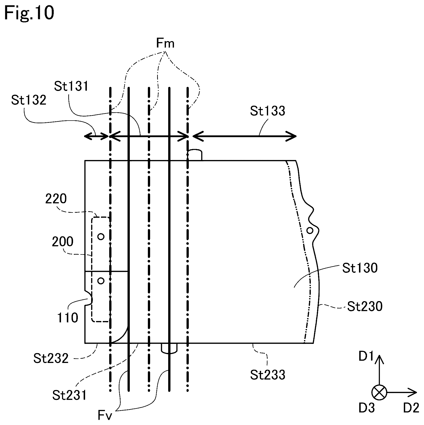 Patent US12403859 Figure 10 – Side airbag device and airbag folding method