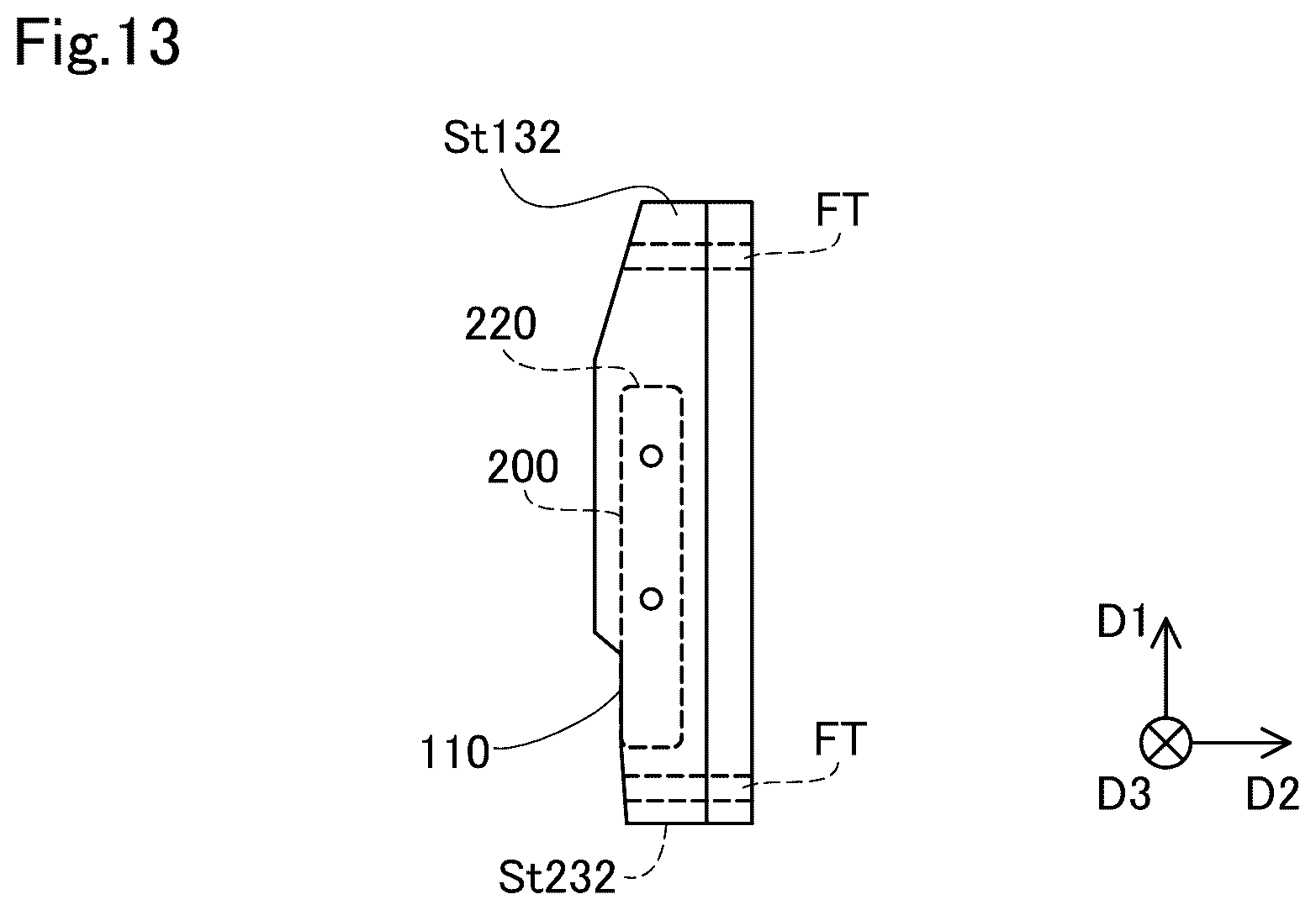 Patent US12403859 Figure 13 – Side airbag device and airbag folding method