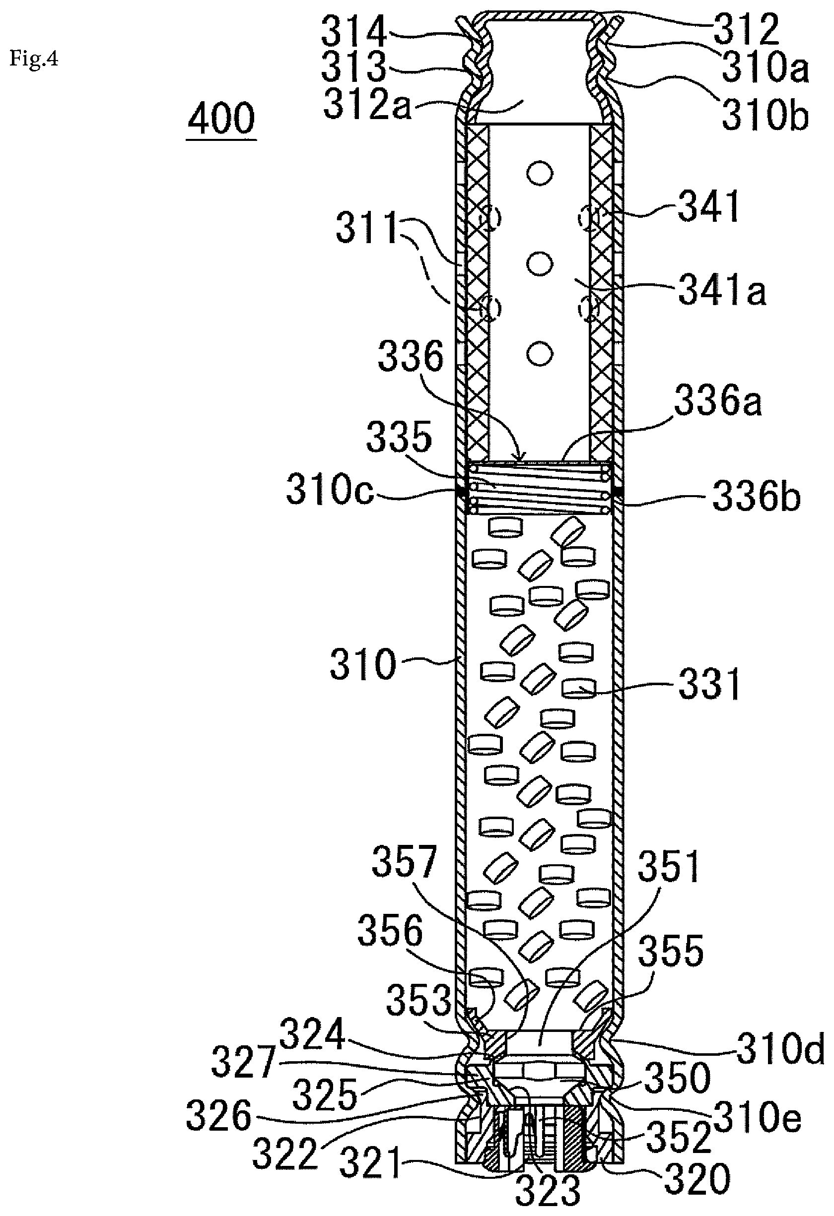 Patent US12403860 Figure 4 – Gas generator