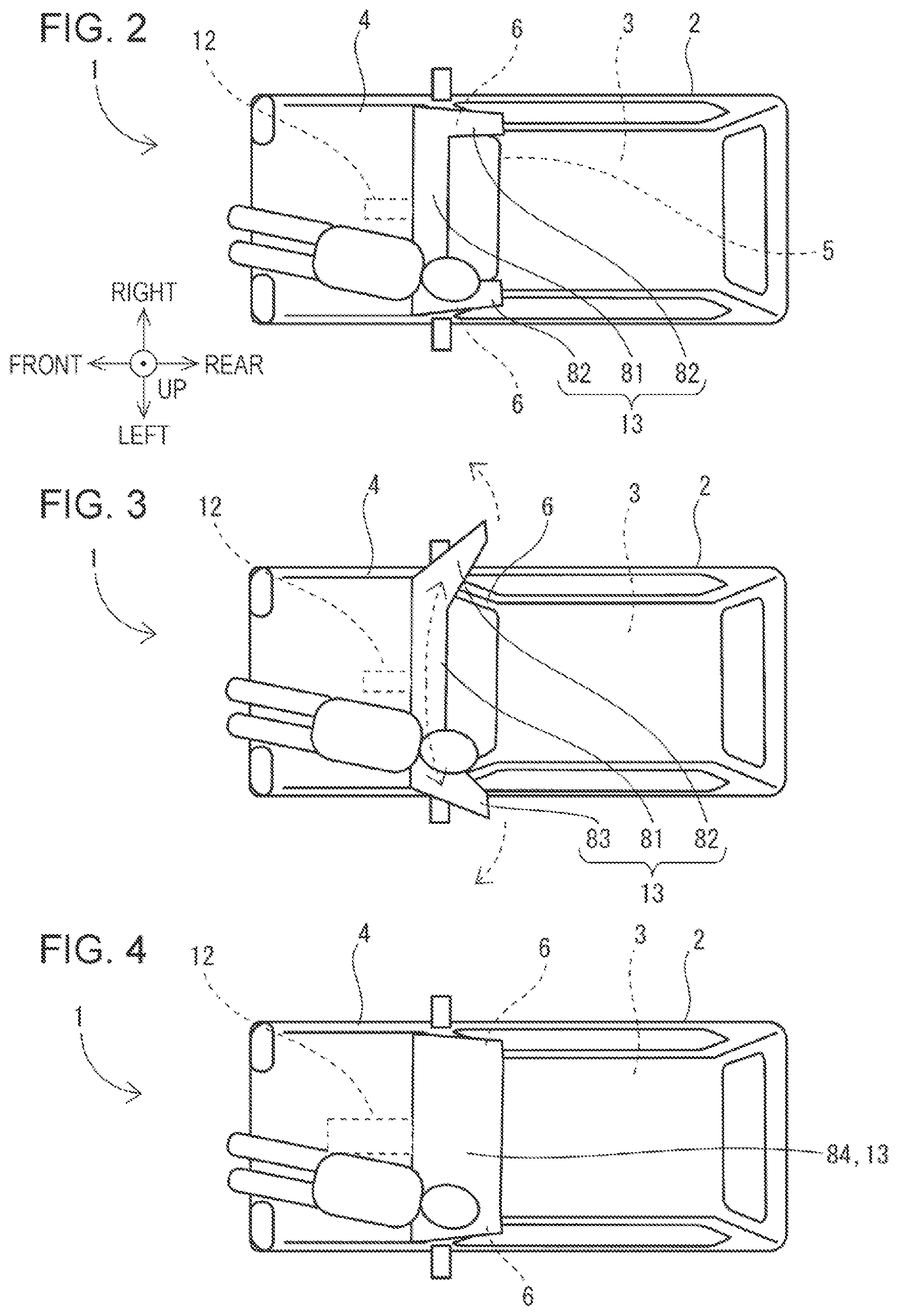 Patent US12403861 Figure 2 – Vehicle external airbag device for vehicle