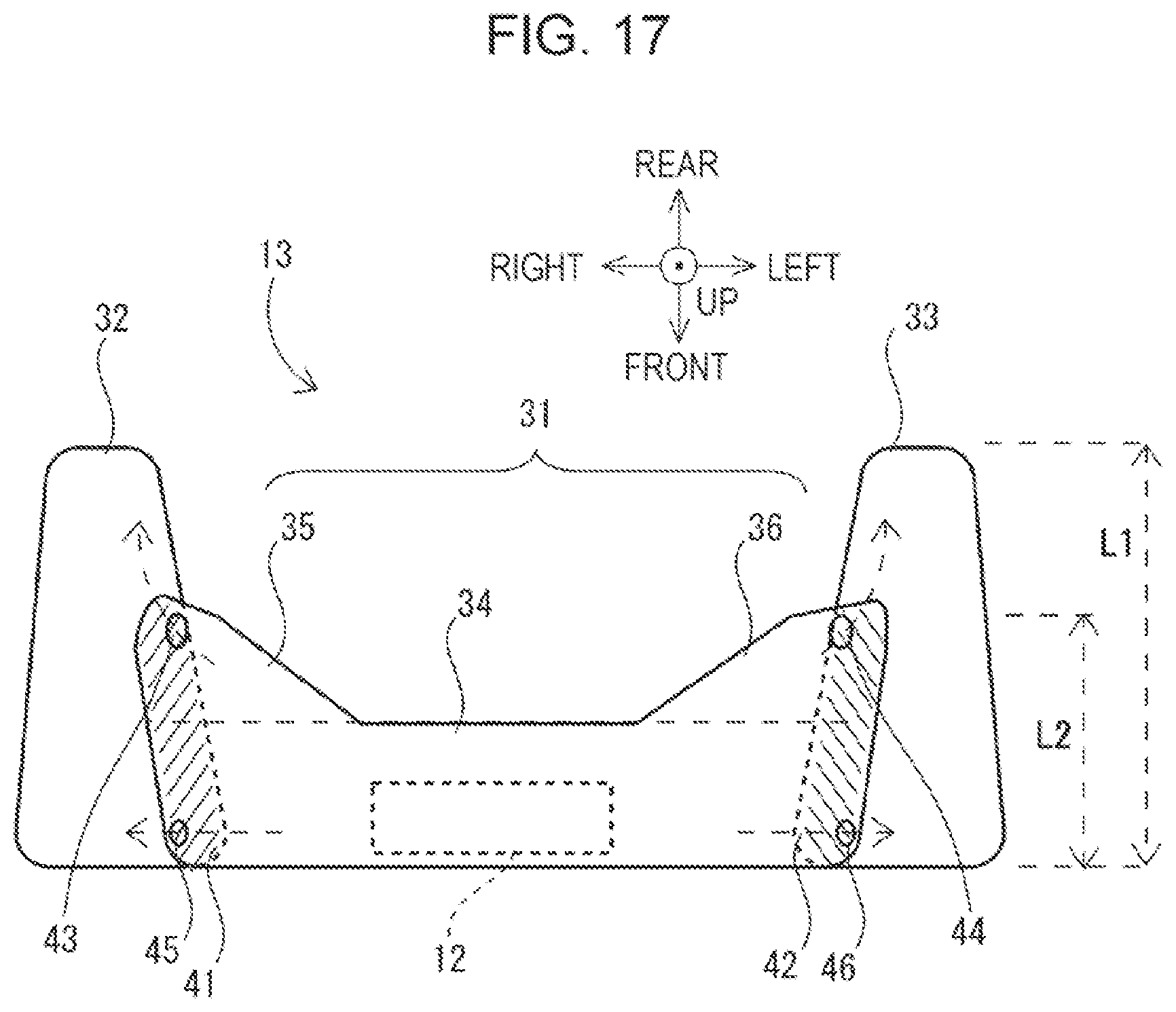 Patent US12403861 Figure 10 – Vehicle external airbag device for vehicle
