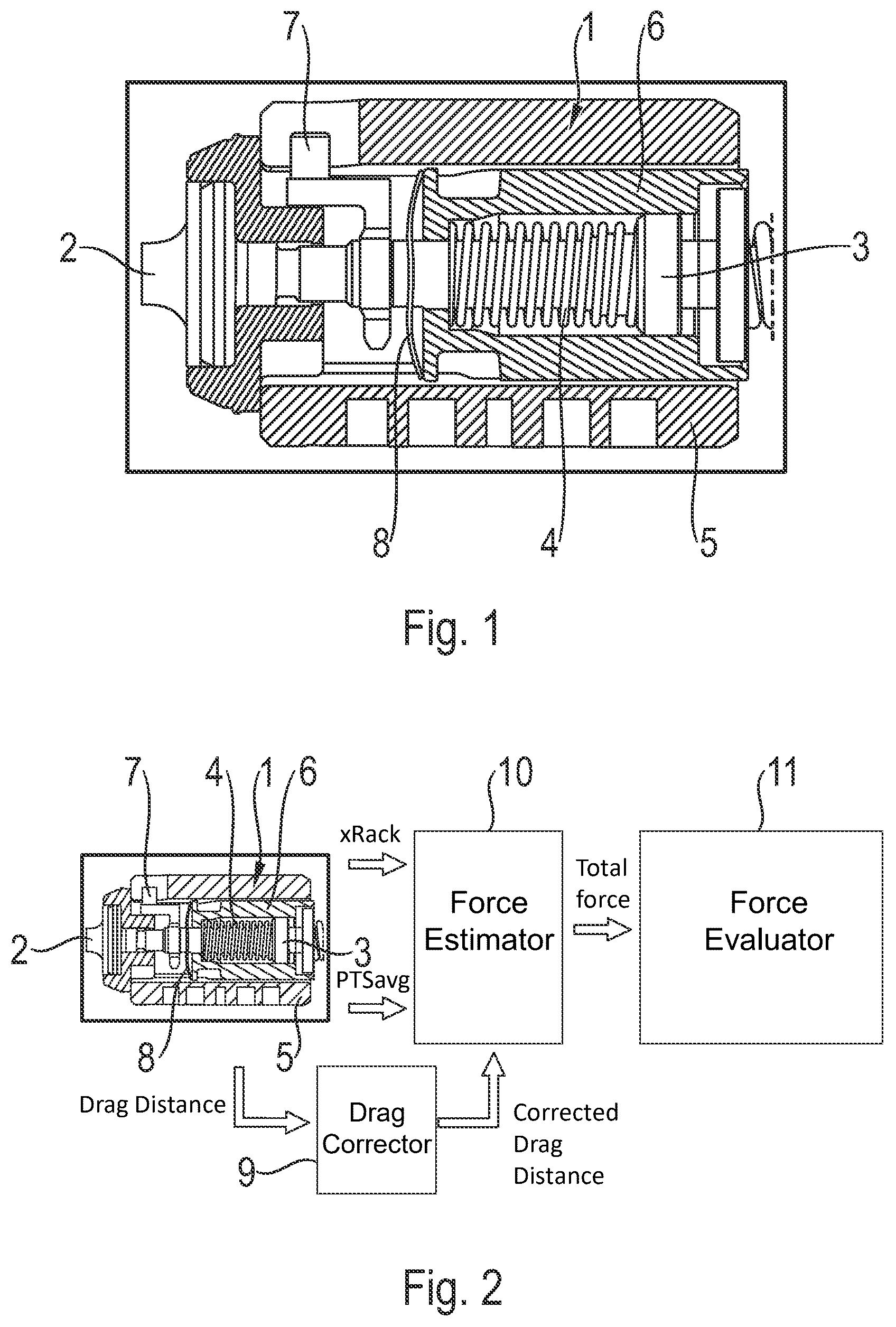 Patent US12403870 — Method for detecting a resistance on a brake pedal pulled by an actuator and method for controlling an actuator — Figure 1