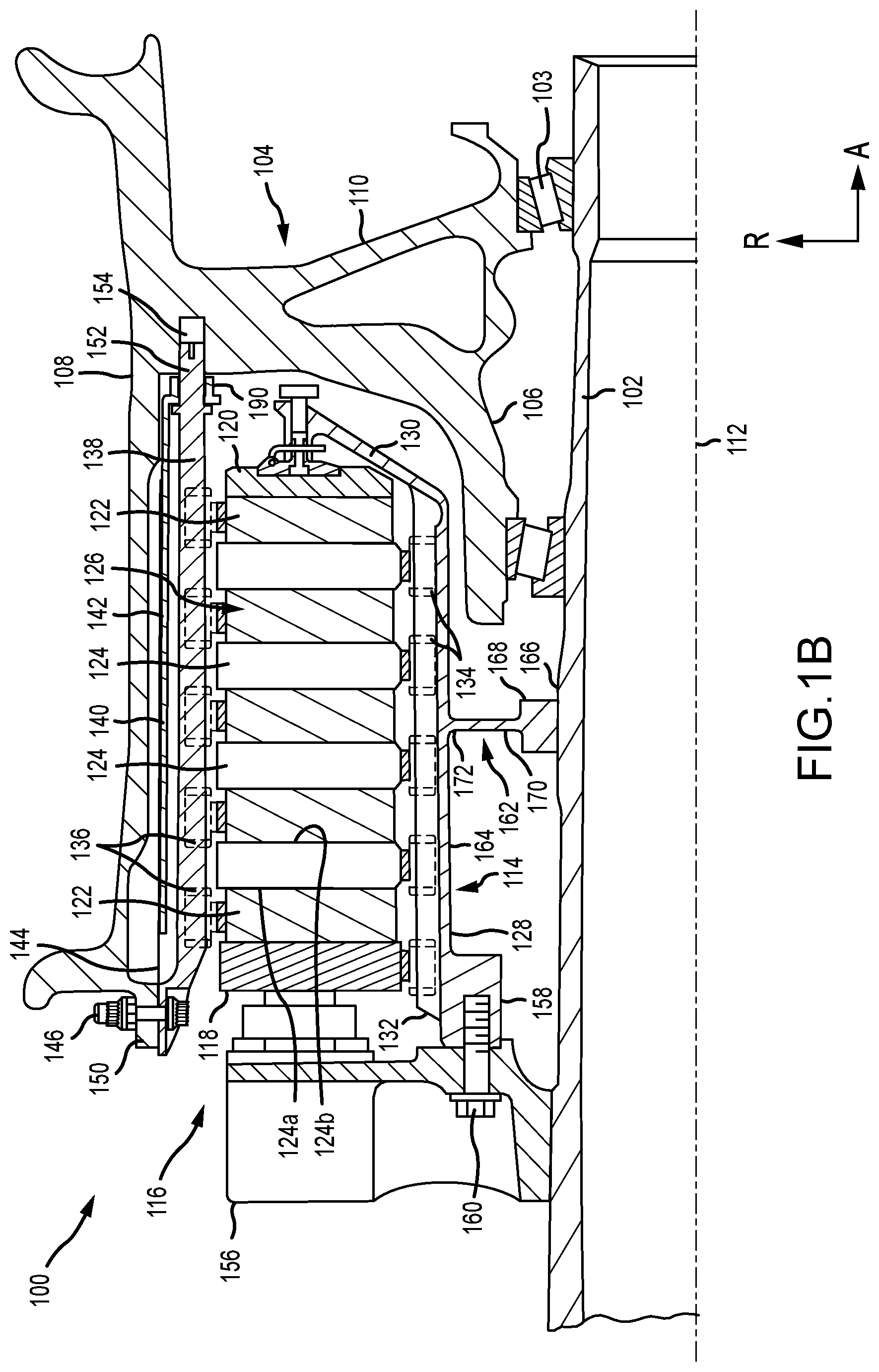 Patent US12403874 Figure 2 – Pedal processing for primary / alternate aircraft braking system architecture