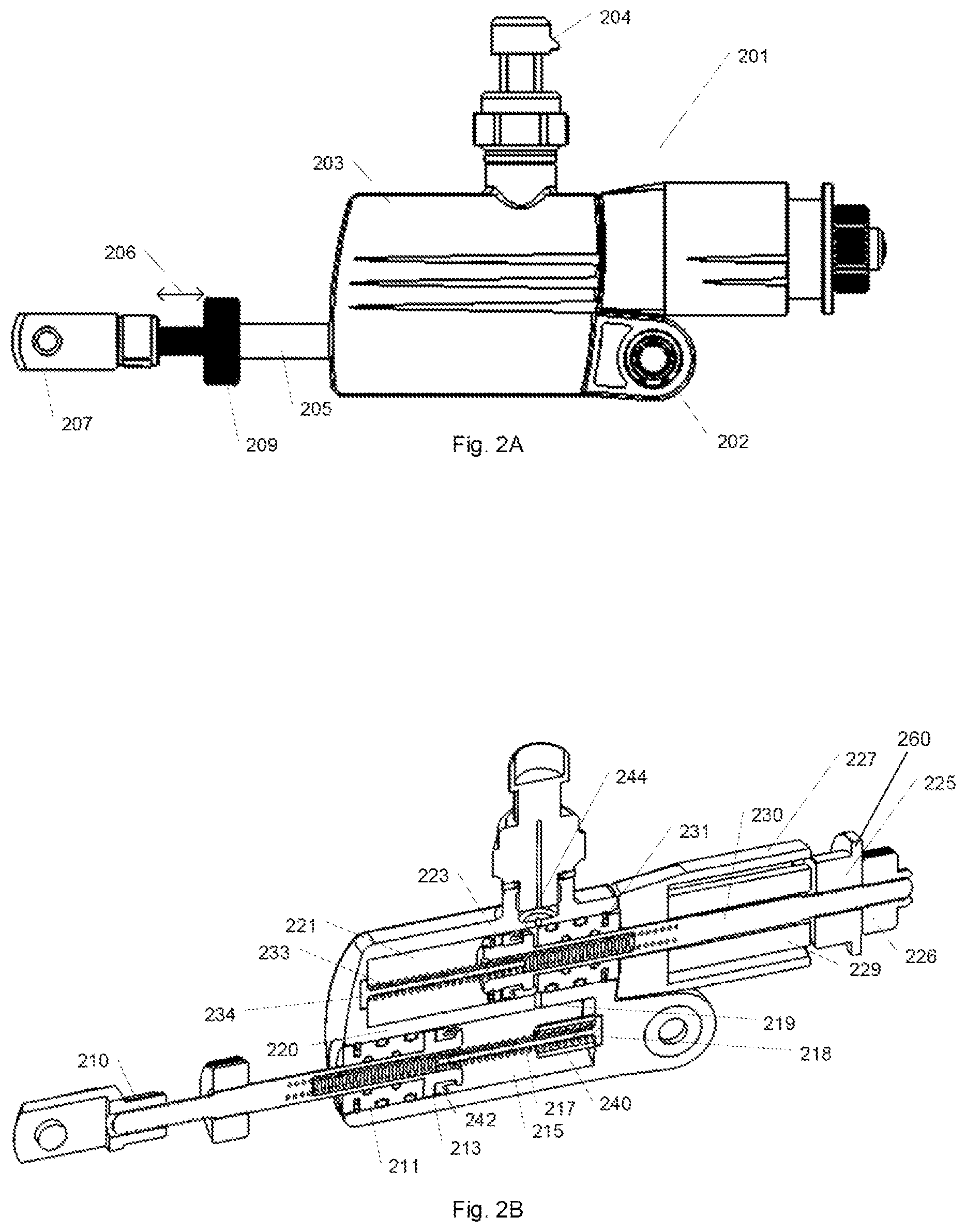 Patent US12403877 Figure 2 – Brake cylinder comprising a mechanical stop