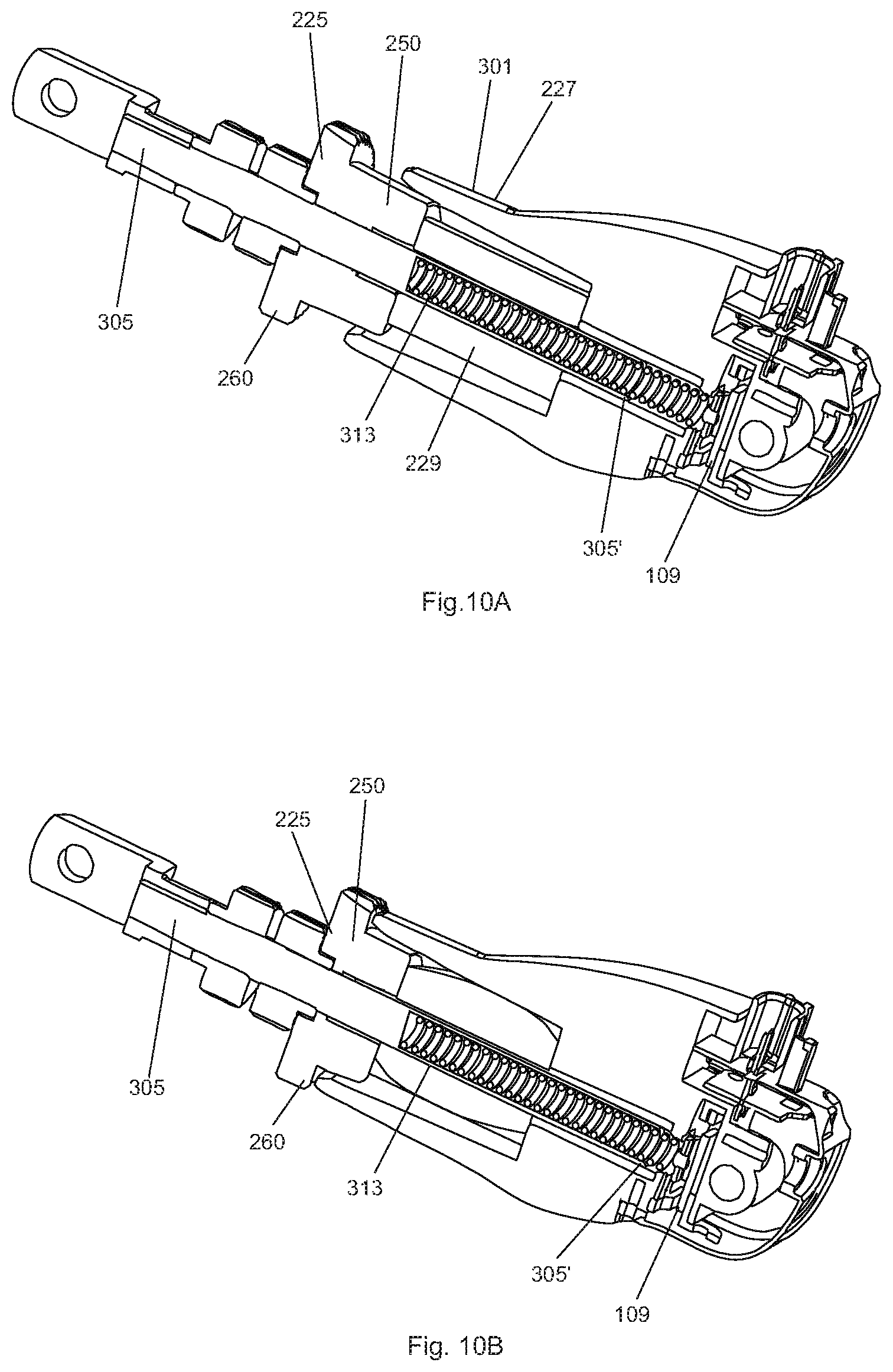 Patent US12403877 Figure 8 – Brake cylinder comprising a mechanical stop