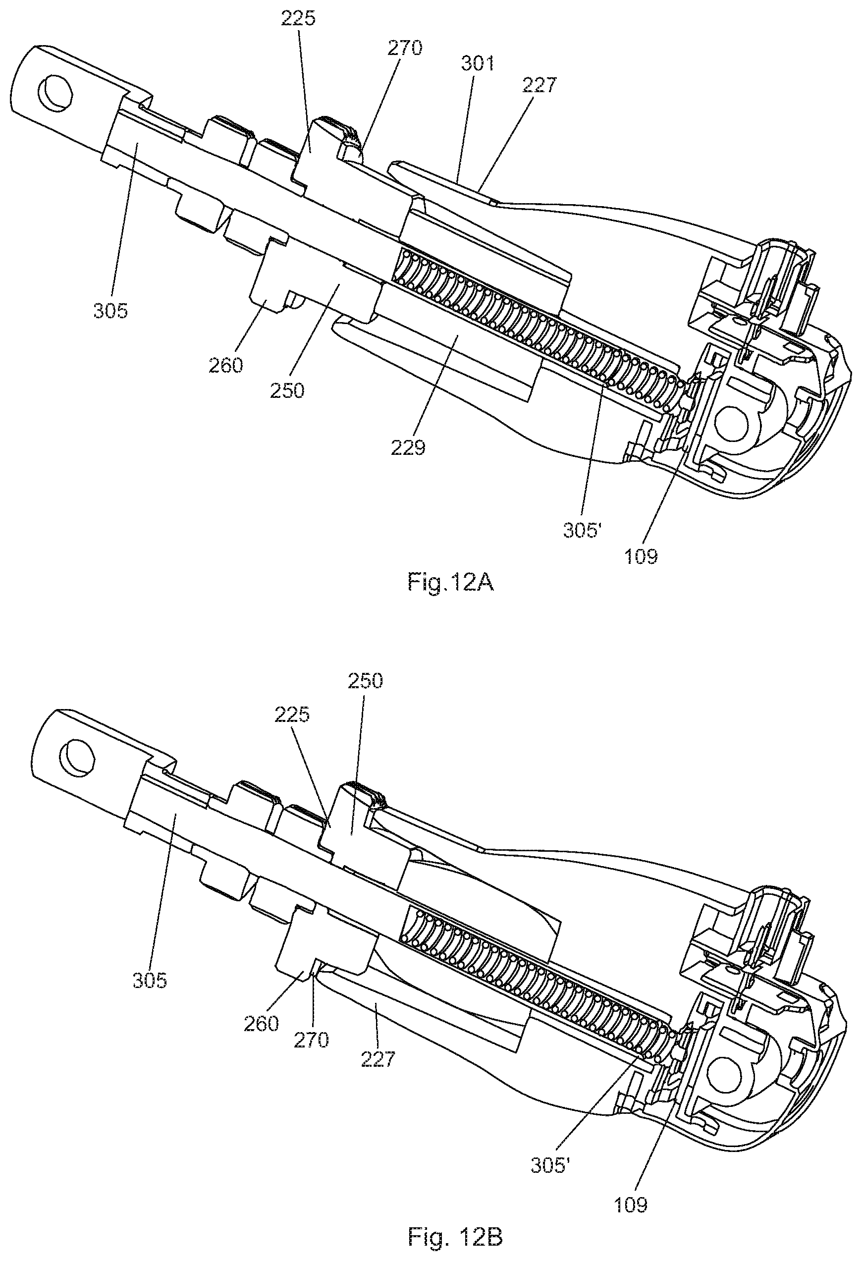 Patent US12403877 Figure 10 – Brake cylinder comprising a mechanical stop