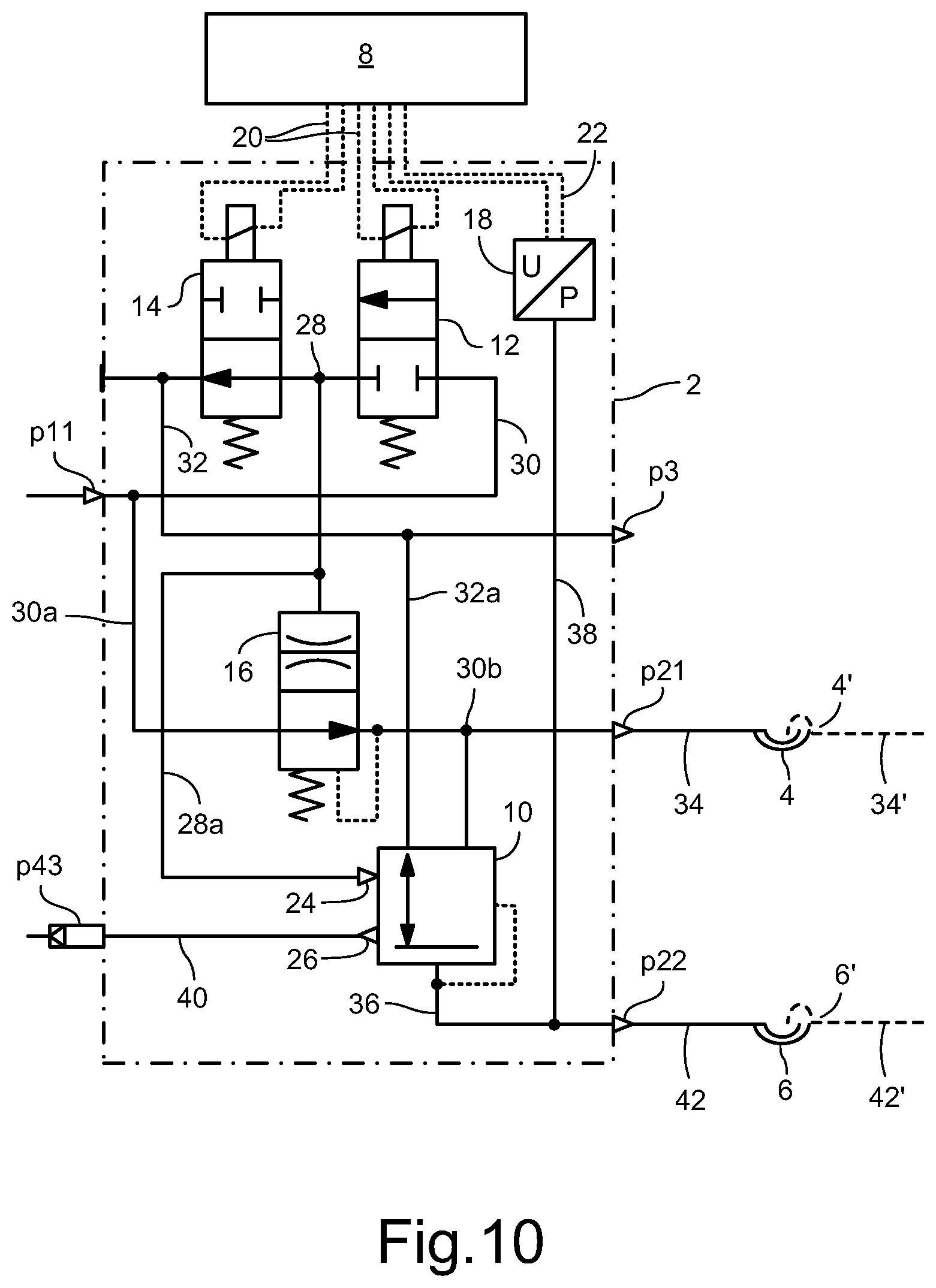 Patent US12403882 Figure 10 – Method for brake control of a vehicle combination