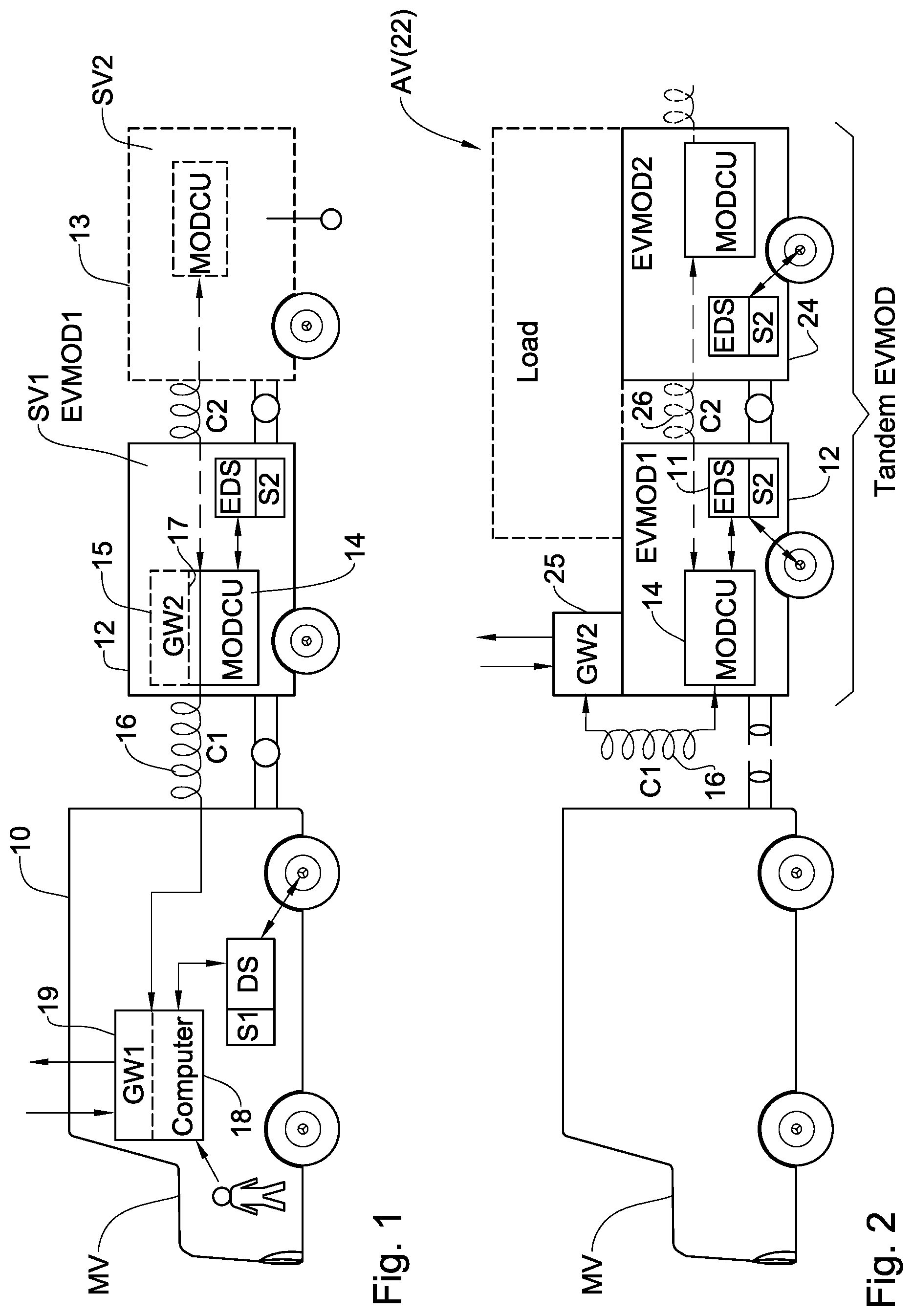 Patent US12403892 — Controllable electric vehicle and a control system therefor — Figure 1