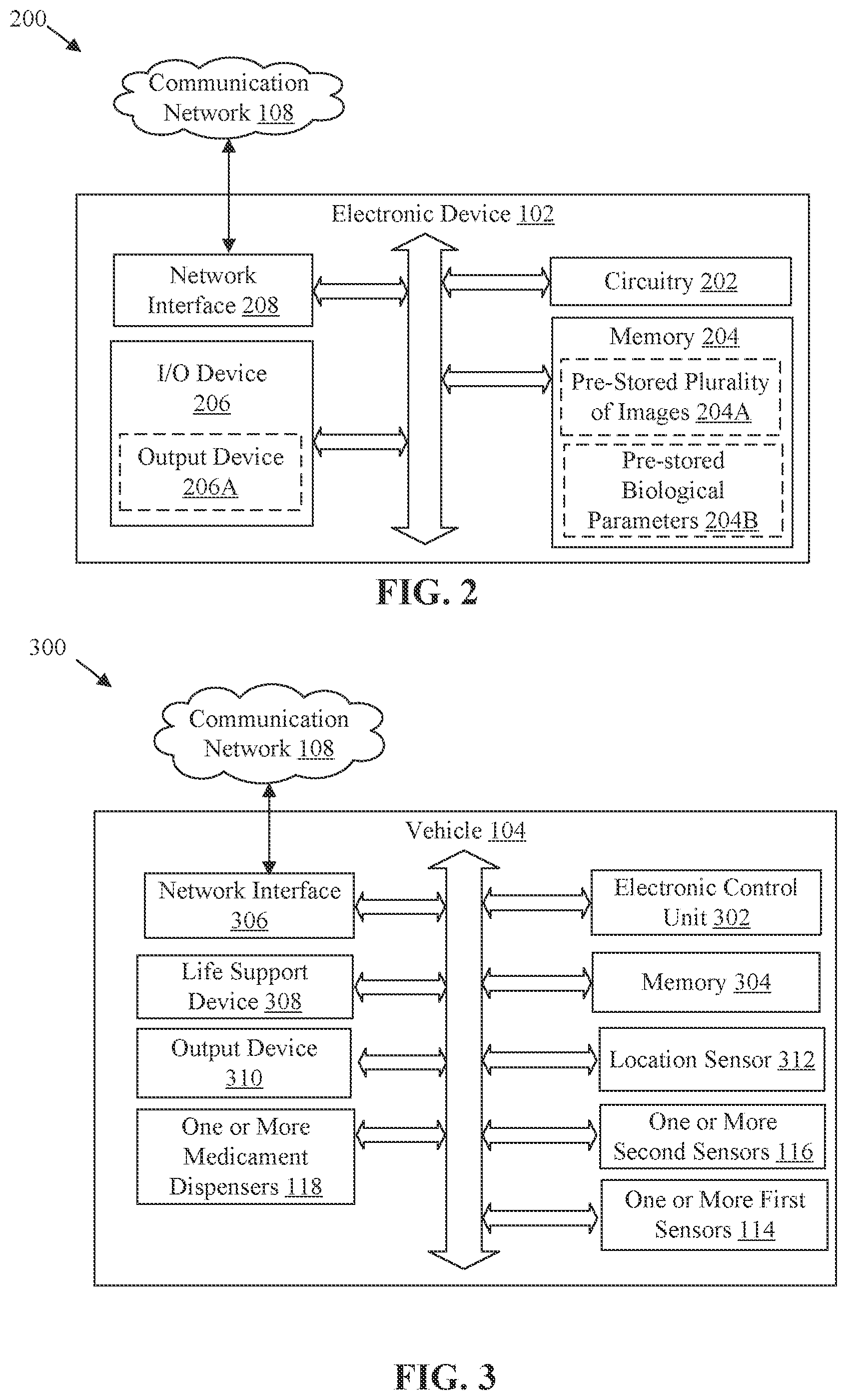 Patent US12403896 Figure 2 – Medicament dispenser based on vehicle collision