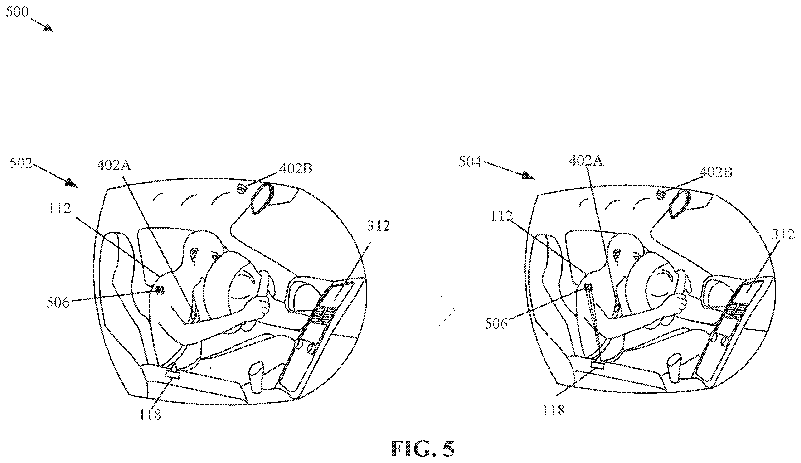 Patent US12403896 Figure 4 – Medicament dispenser based on vehicle collision