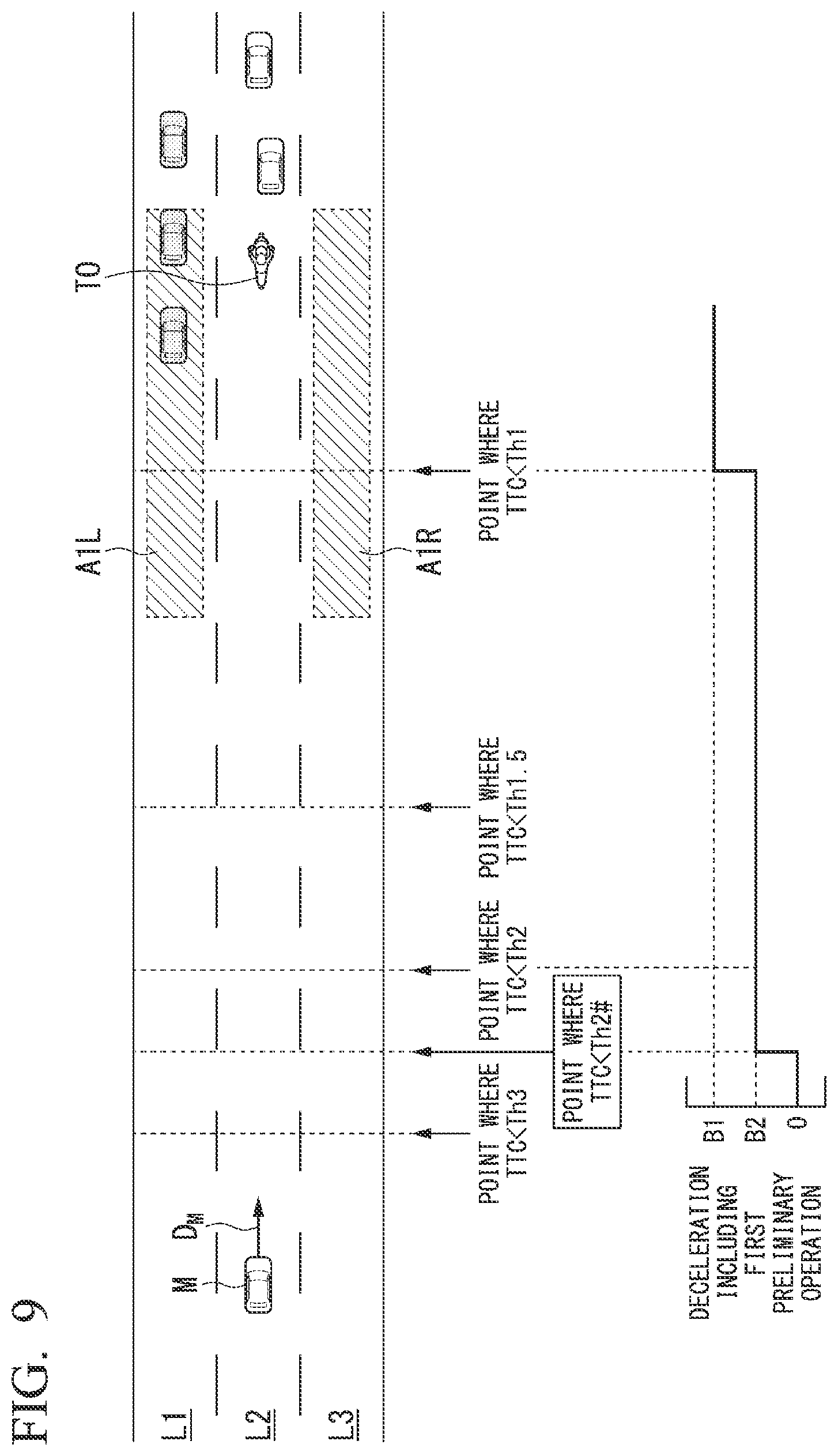 Patent US12403897 Figure 9 – Driving assistance device, driving assistance method, and storage medium