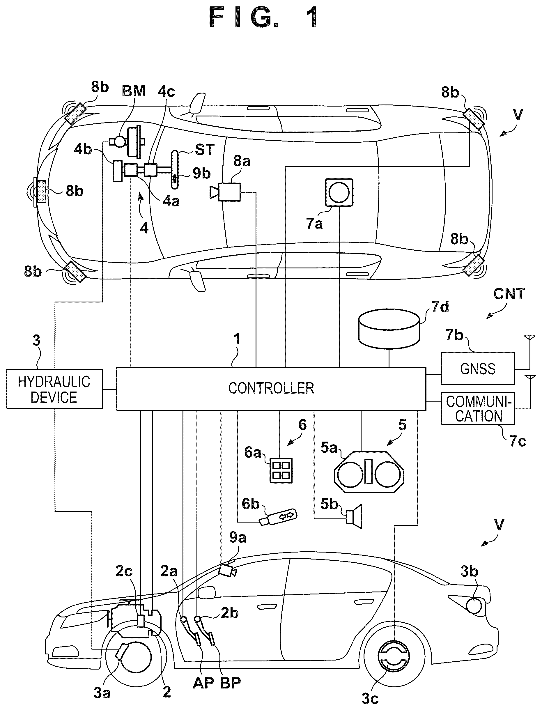 Patent US12403910 Figure 1 – Driving assistance device, vehicle, driving assistance method, and storage medium