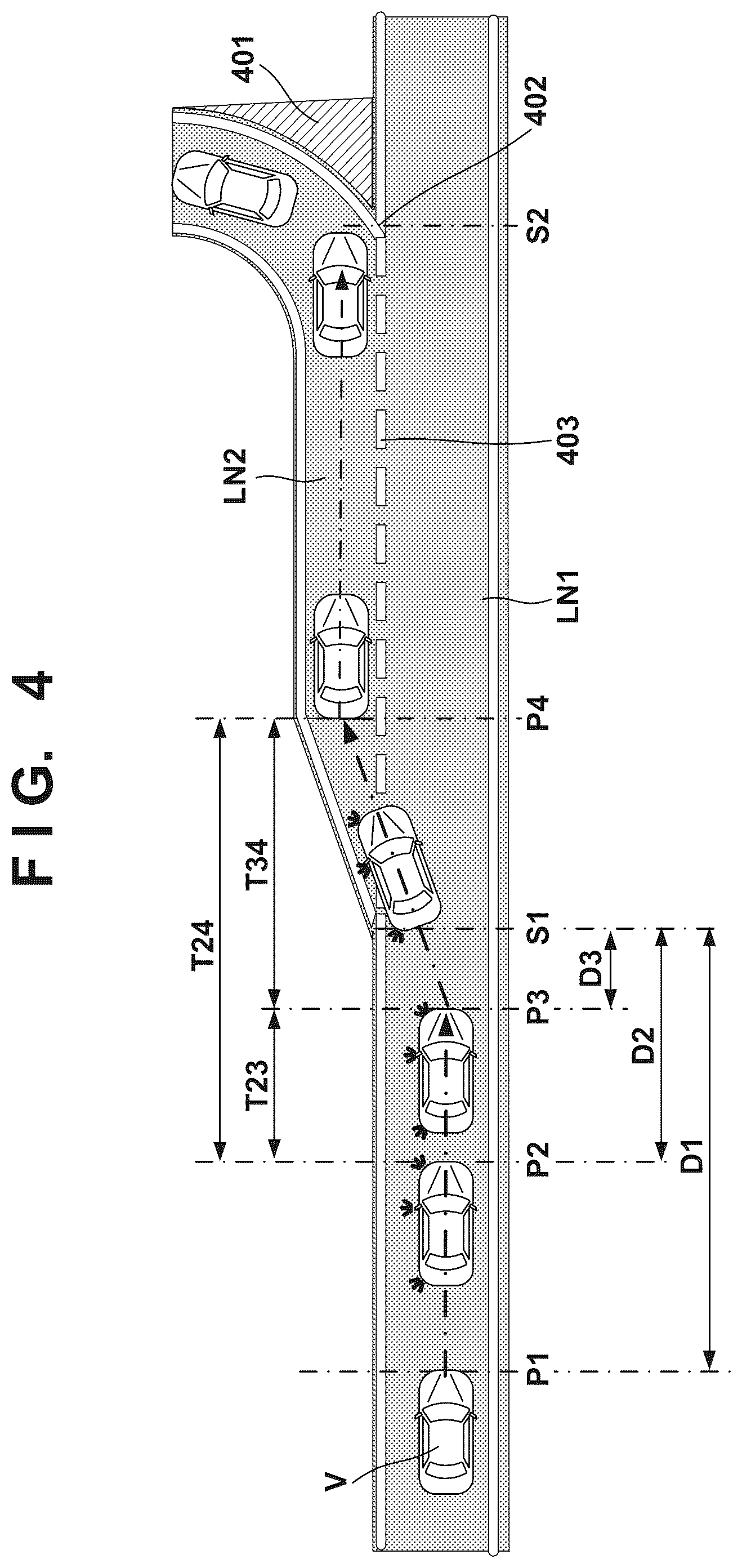 Patent US12403910 Figure 4 – Driving assistance device, vehicle, driving assistance method, and storage medium