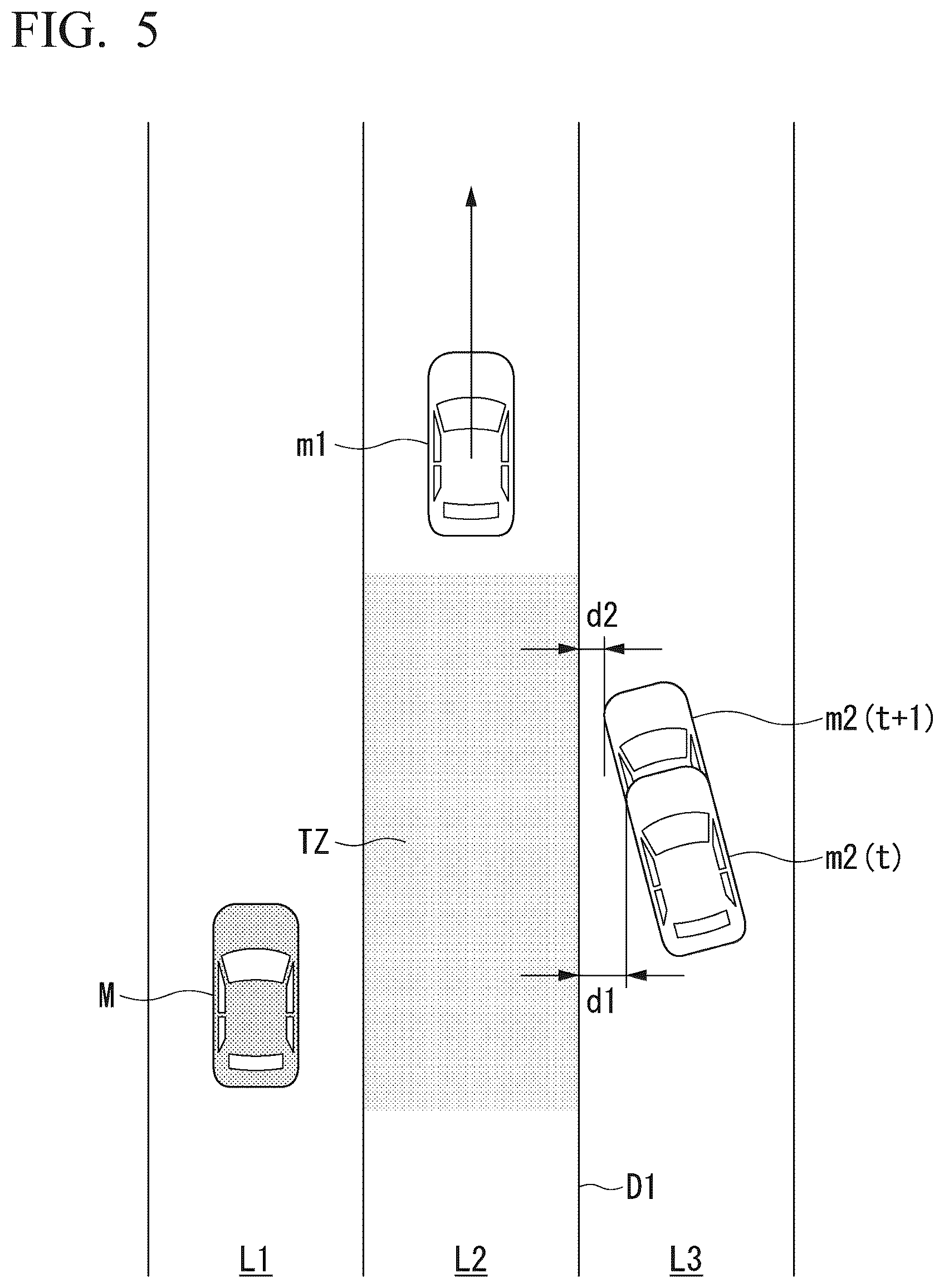 Patent US12403911 Figure 5 – Control device, control method, and storage medium