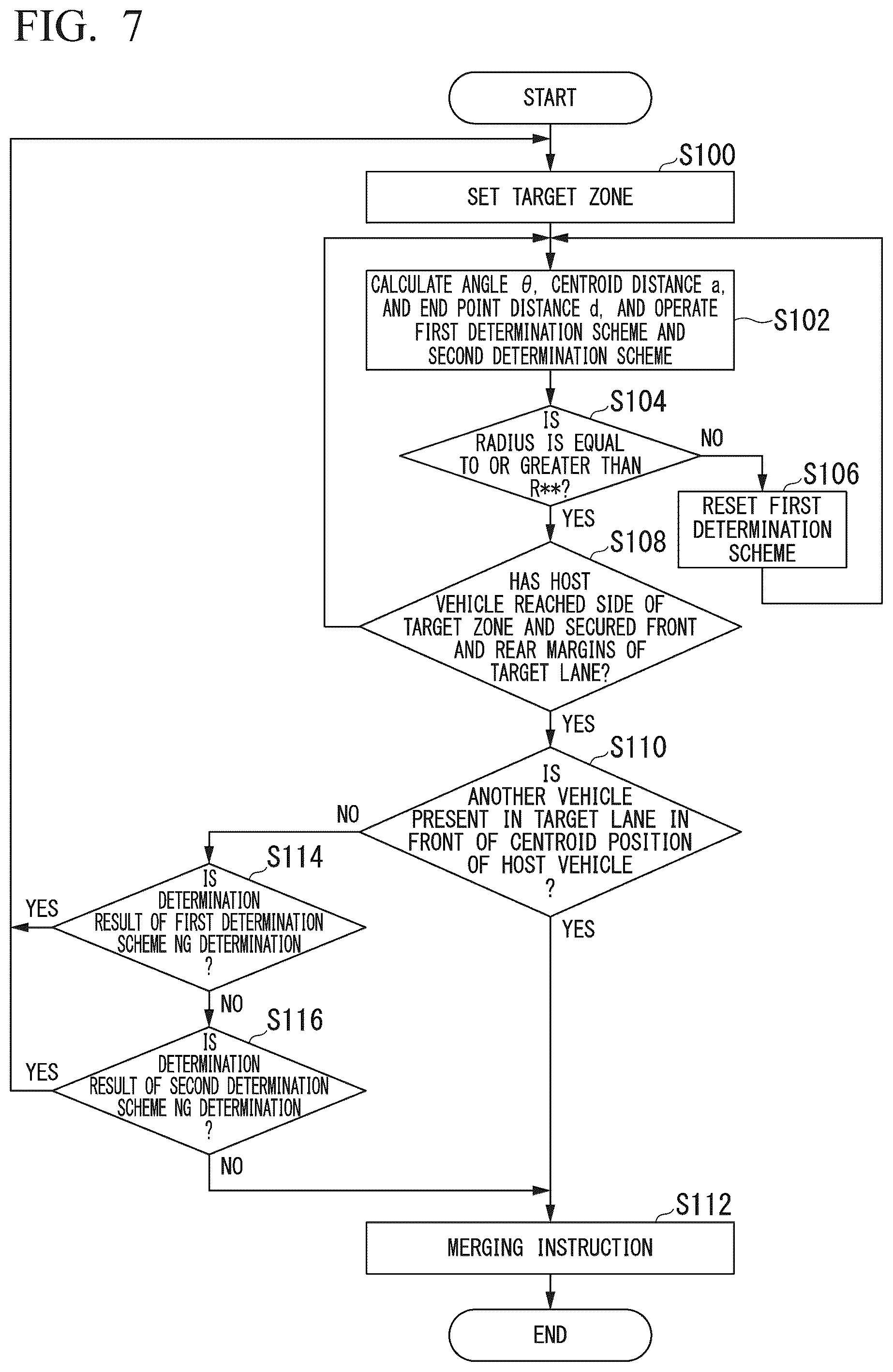 Patent US12403911 Figure 7 – Control device, control method, and storage medium