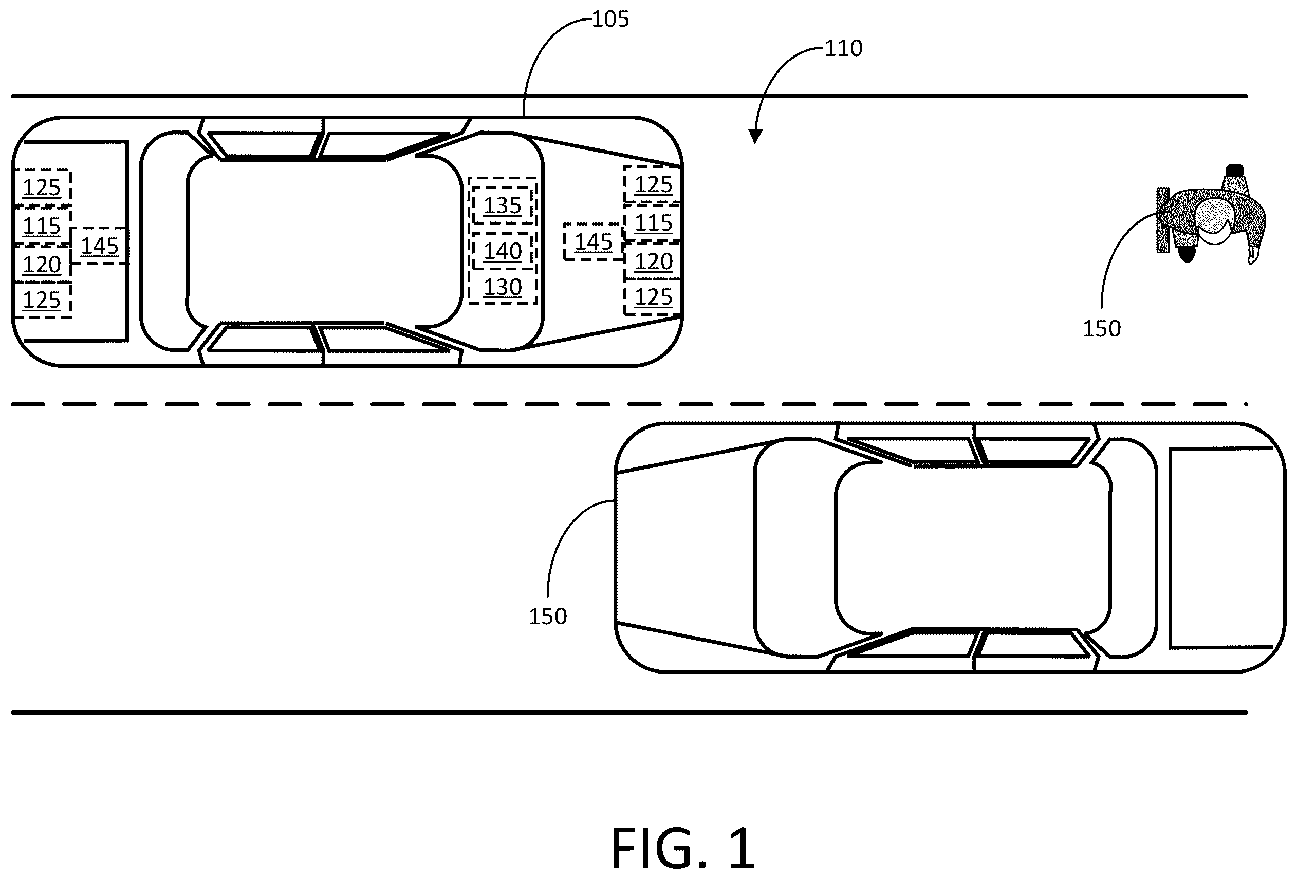 Patent US12403913 Figure 1 – Systems and methods for detecting water along driving routes