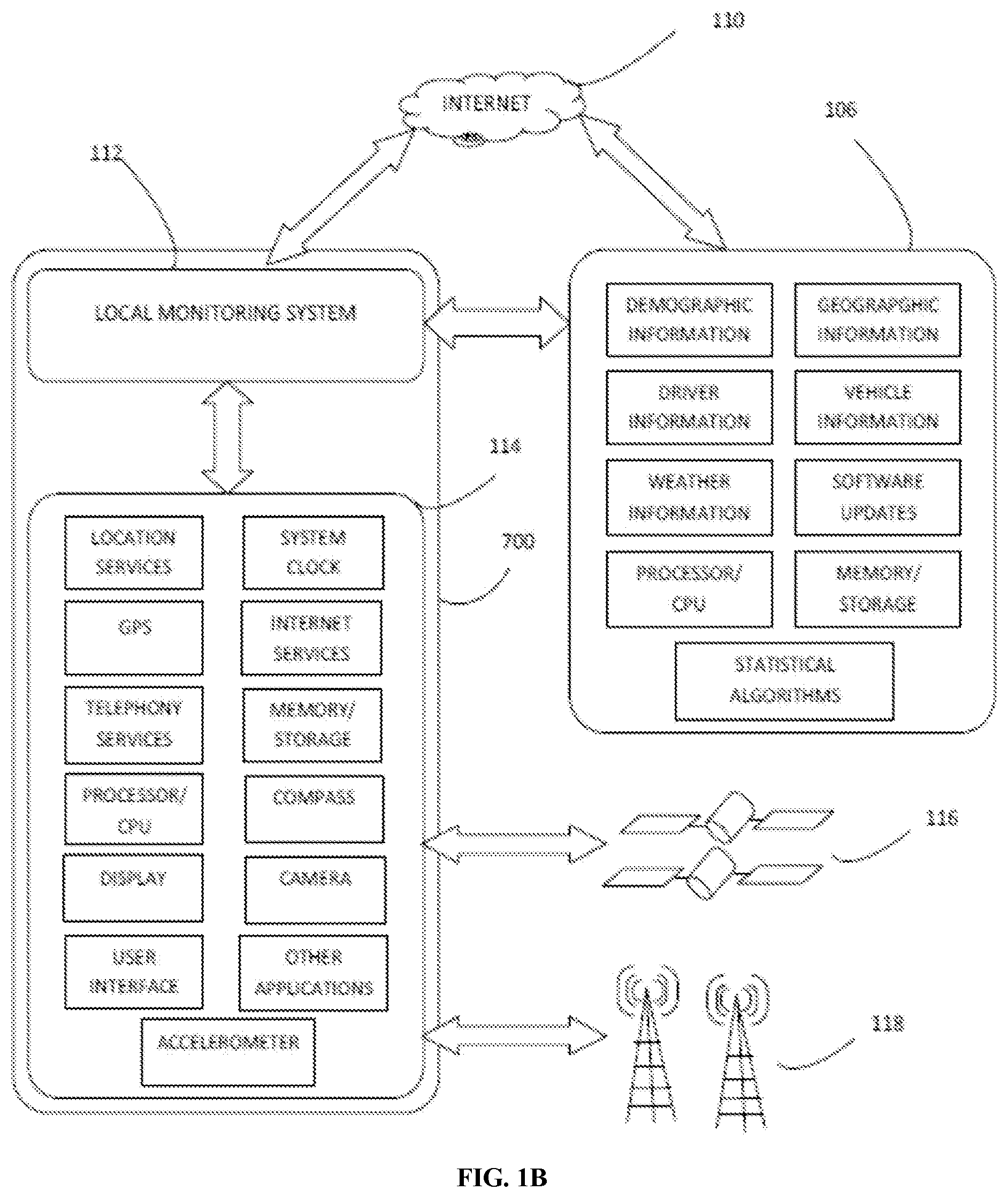 Patent US12403914 Figure 2 – System for monitoring and classifying vehicle operator behavior