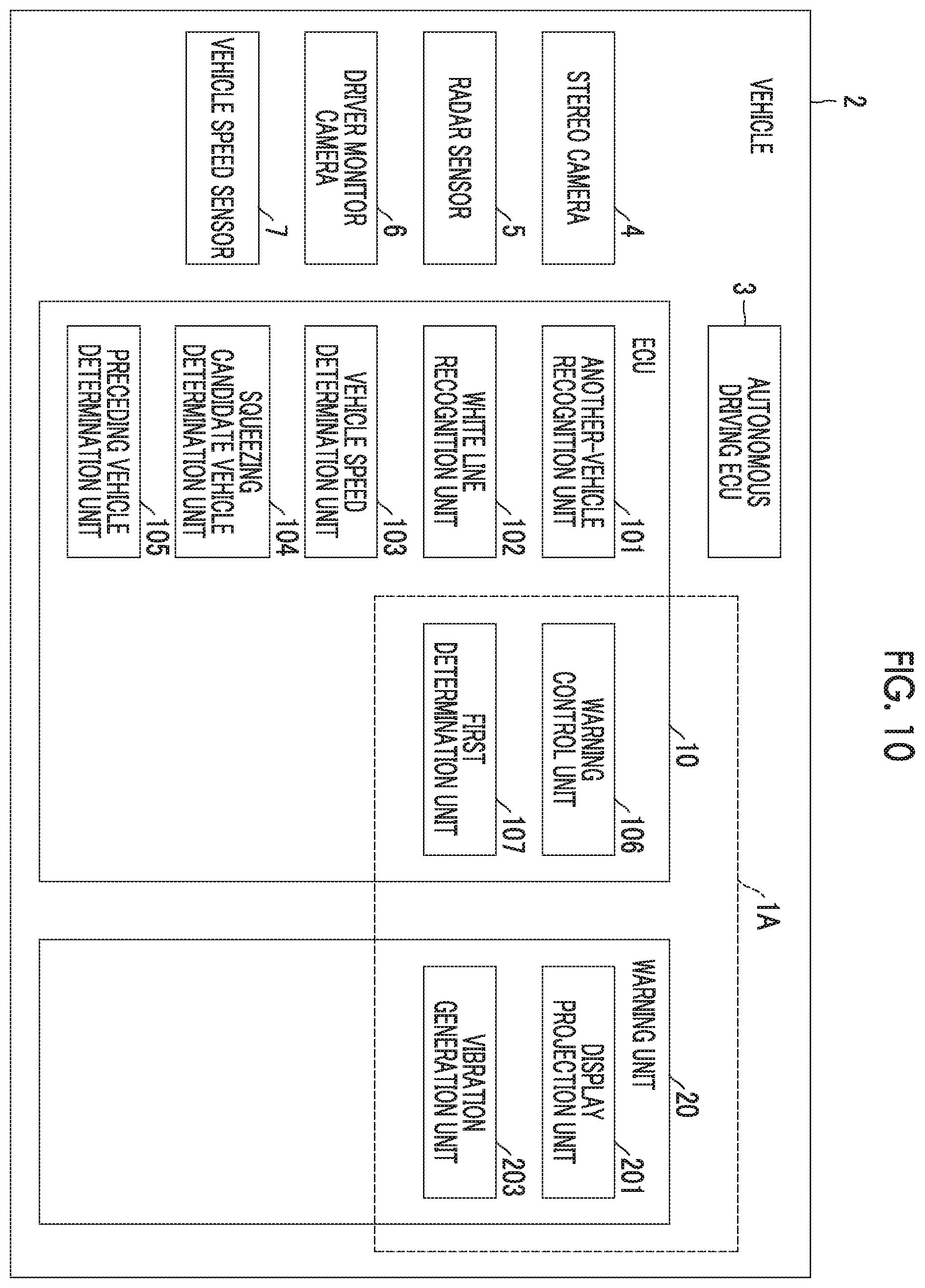 Patent US12403925 Figure 10 – Vehicle system and vehicle