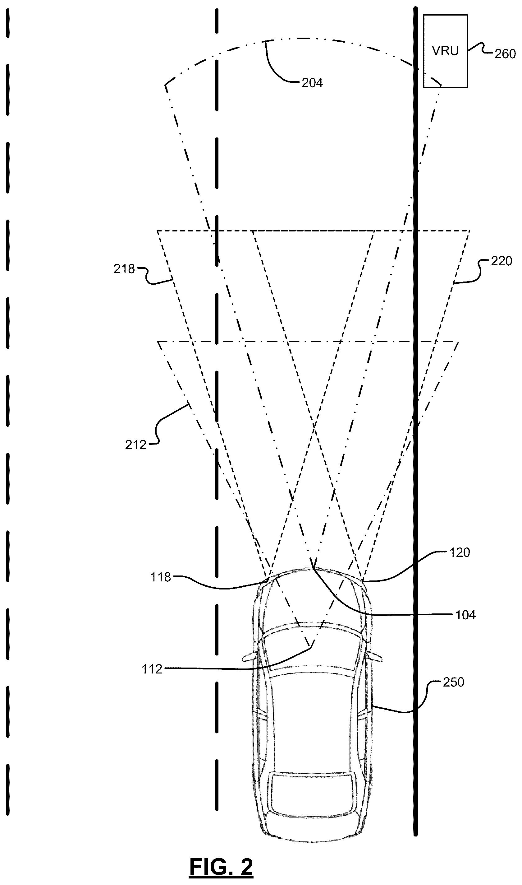 Patent US12403930 Figure 2 – Systems and methods for detecting and warning drivers of vulnerable road users