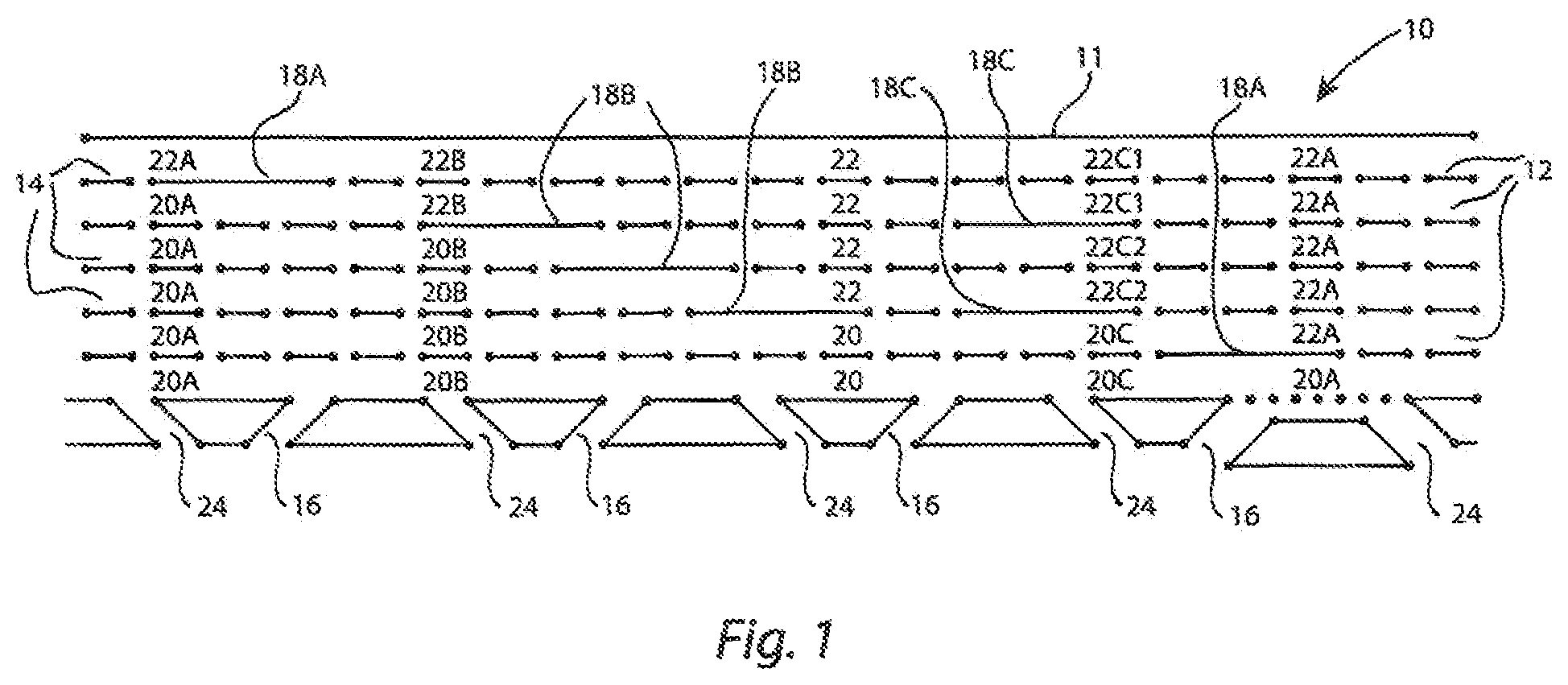 Patent US12403932 Figure 1 – Autonomous vehicle navigation of bypass merge lanes