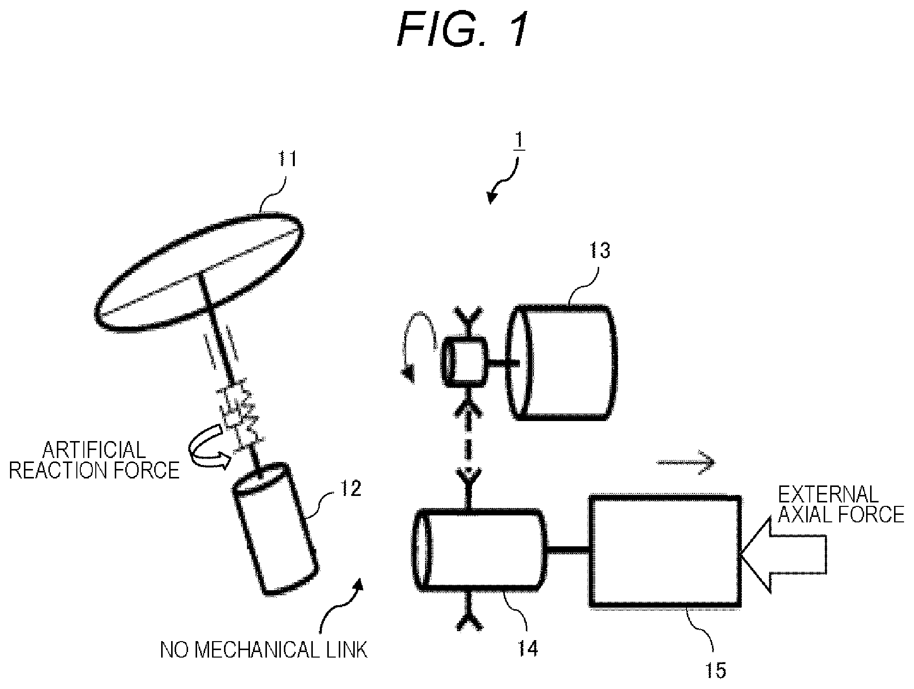 Patent US12403952 Figure 1 – Control device and control method for steer by wire