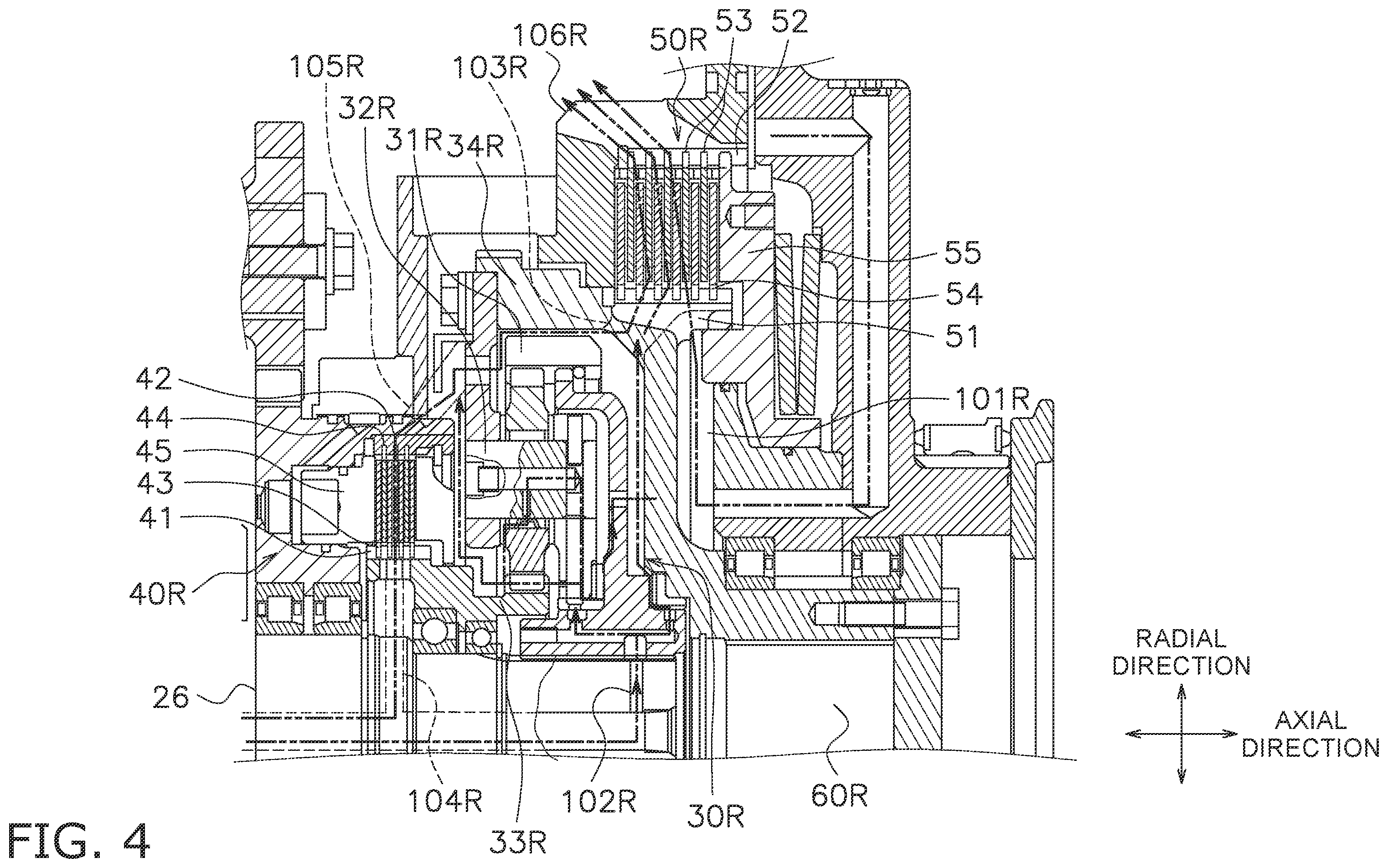Patent US12403954 Figure 4 – Crawler-type work machine